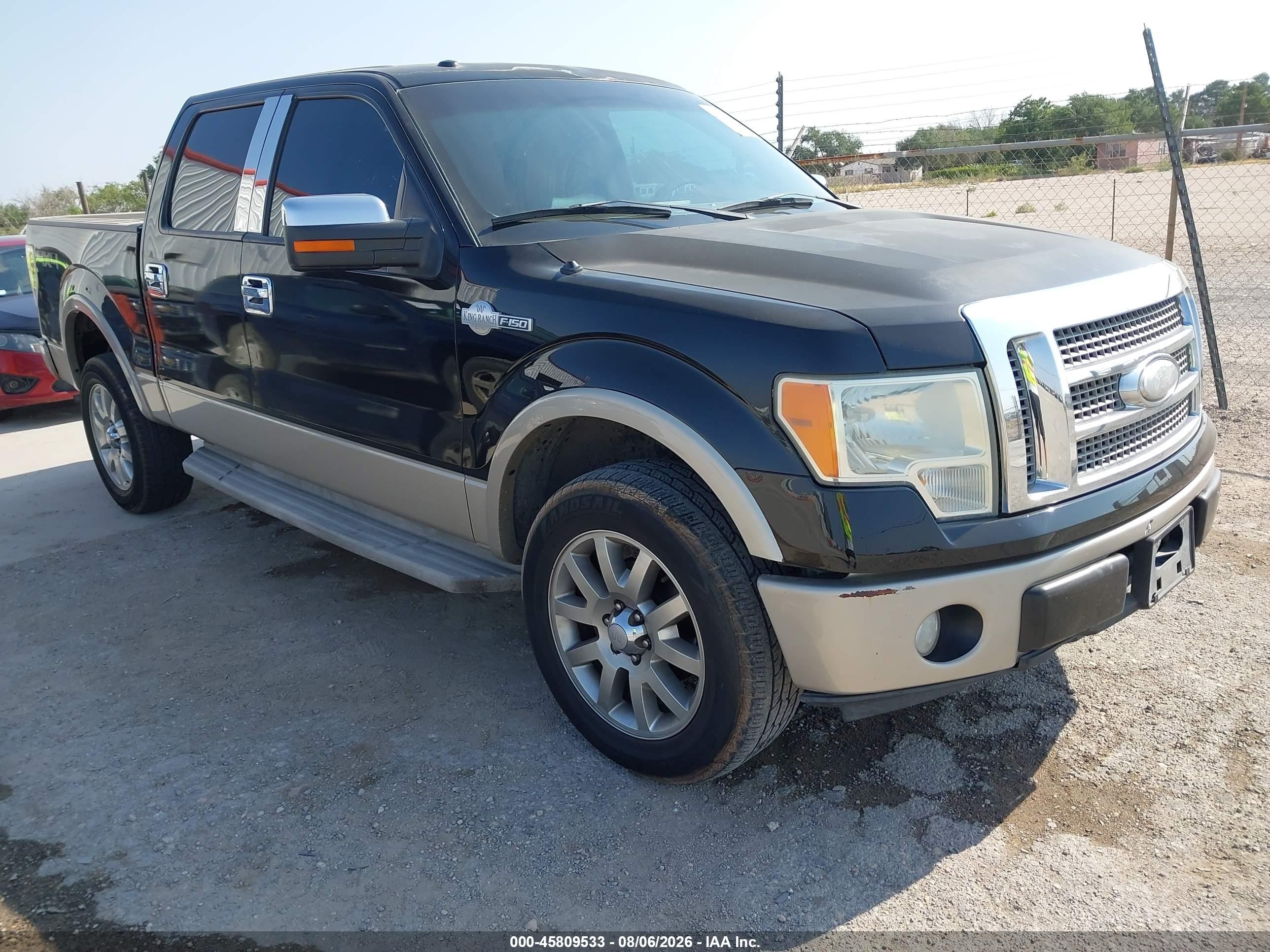 2009 Ford F-150 Fx4/king Ranch/lariat/platinum/xl/xlt Black vin: 1FTPW14V89KC54808