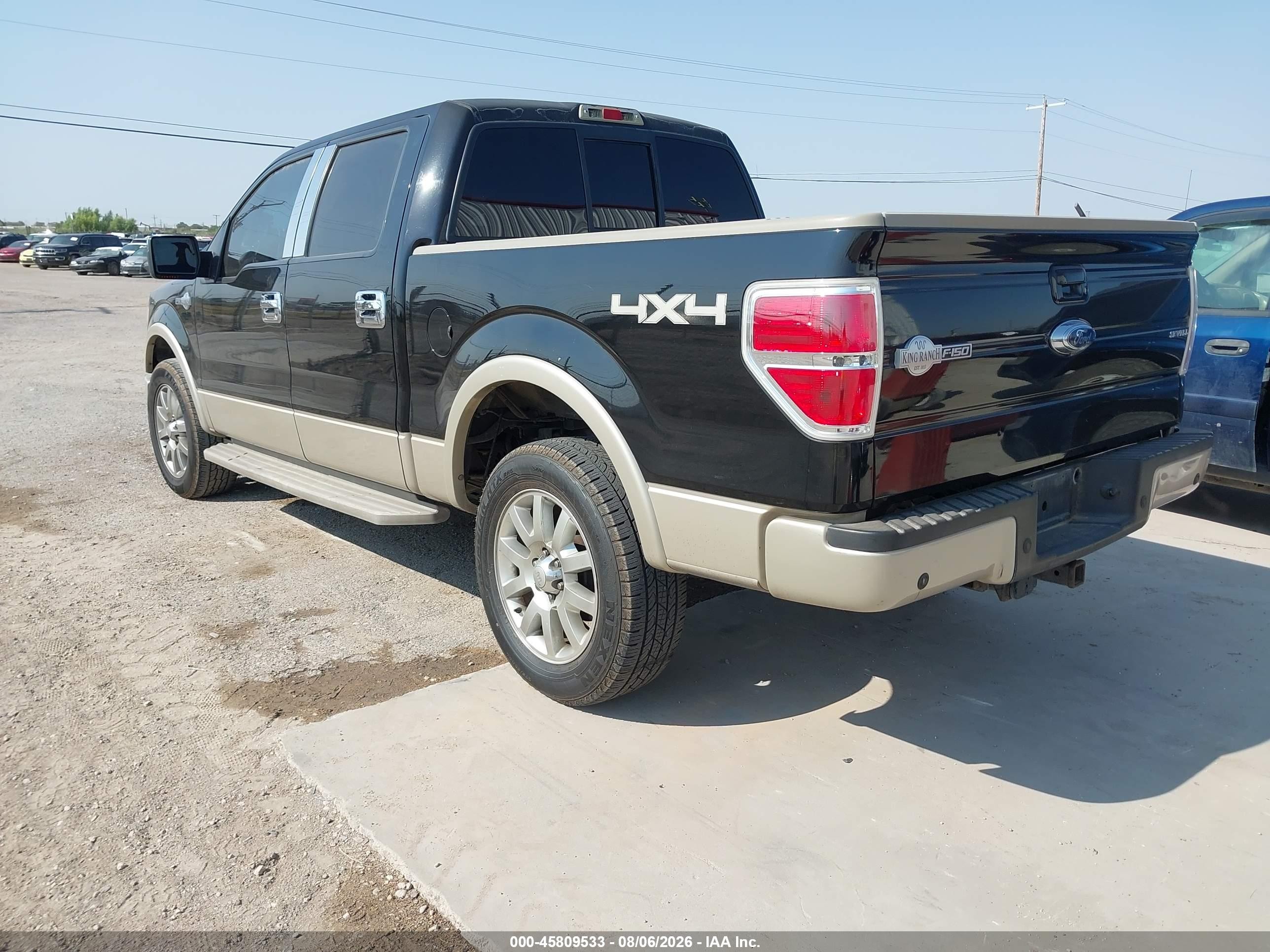 2009 Ford F-150 Fx4/king Ranch/lariat/platinum/xl/xlt Black vin: 1FTPW14V89KC54808