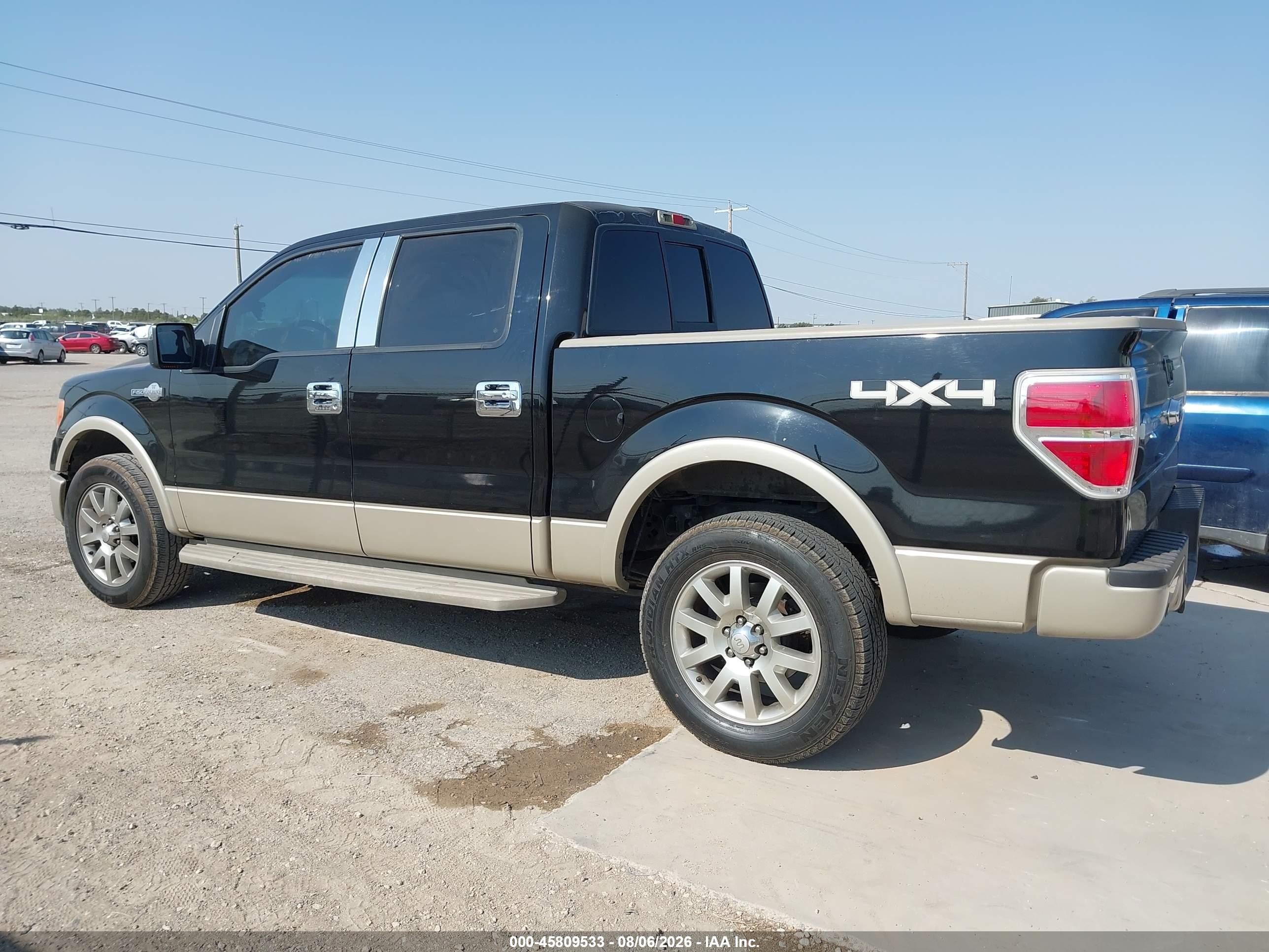 2009 Ford F-150 Fx4/king Ranch/lariat/platinum/xl/xlt Black vin: 1FTPW14V89KC54808