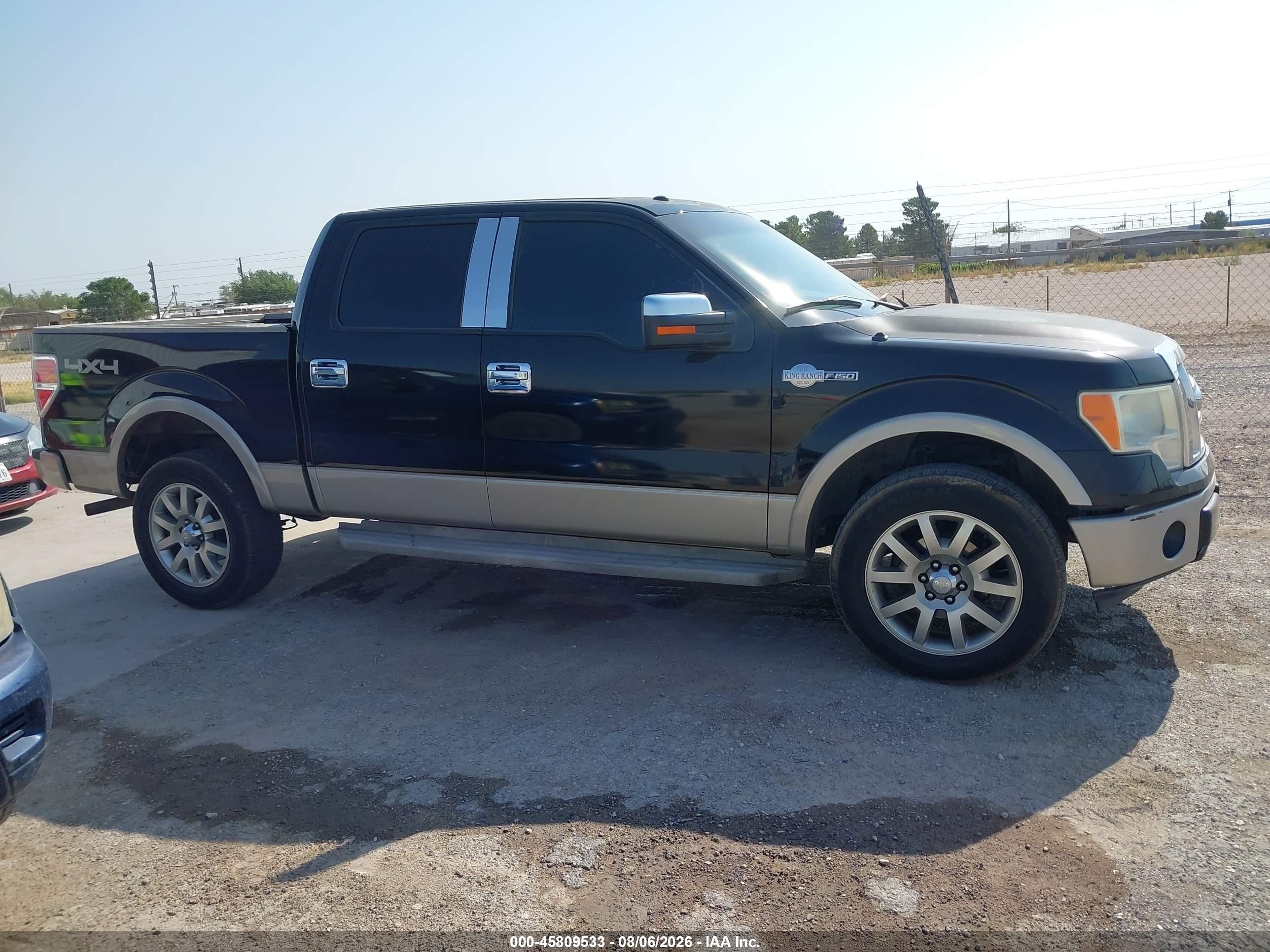 2009 Ford F-150 Fx4/king Ranch/lariat/platinum/xl/xlt Black vin: 1FTPW14V89KC54808