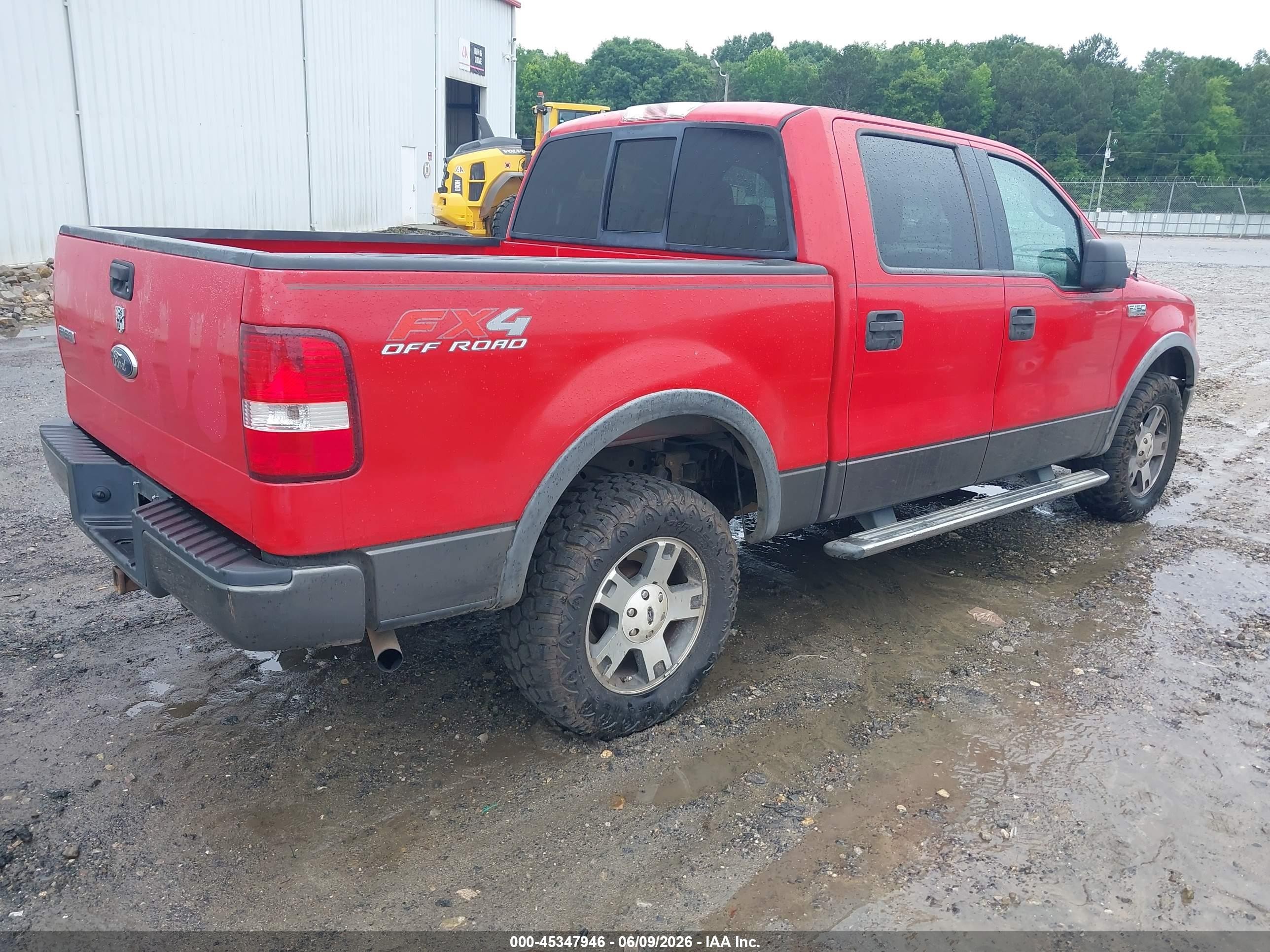 2006 Ford F-150 Fx4/lariat/xlt Red vin: 1FTPW14V96FA65539