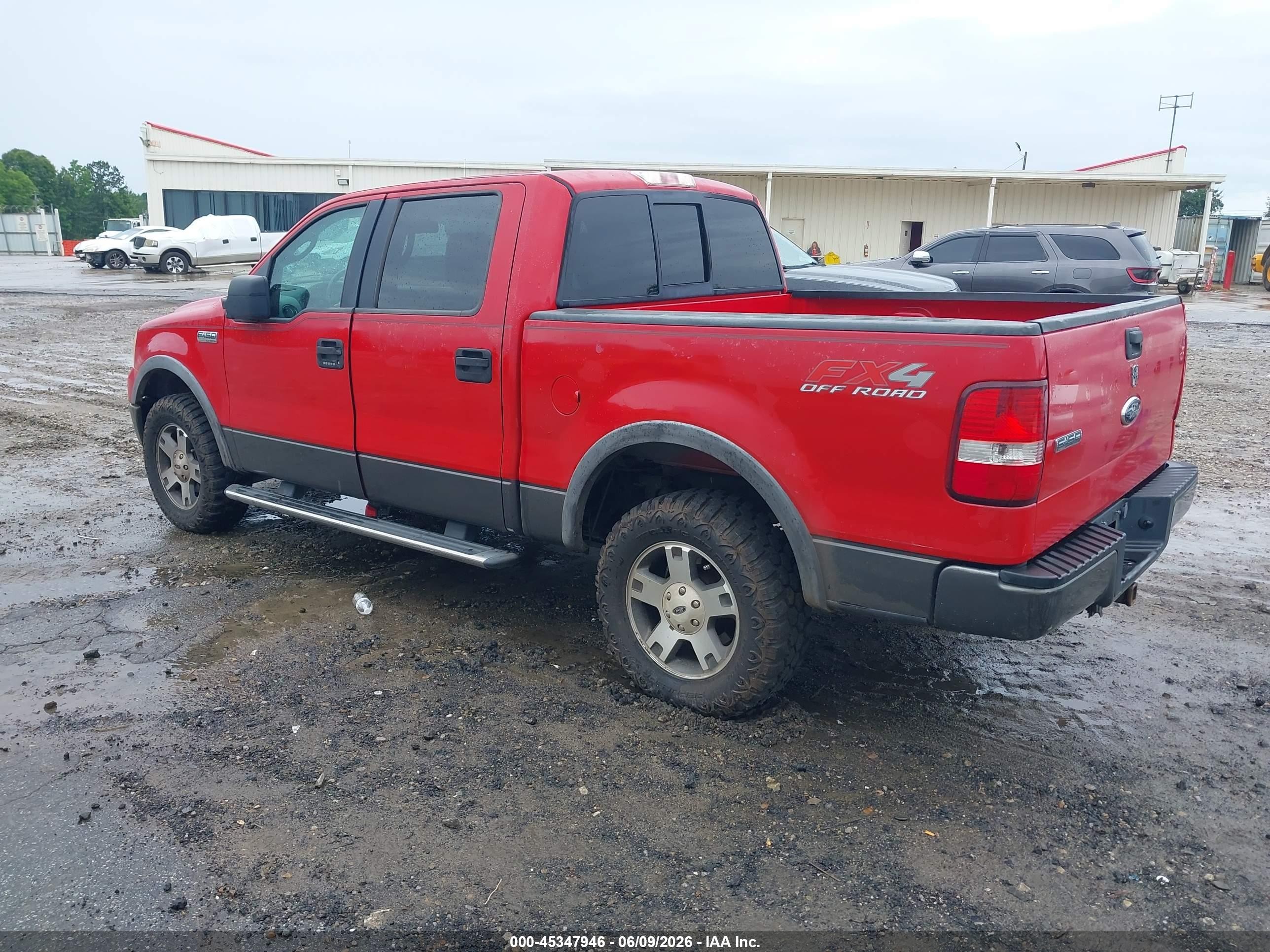 2006 Ford F-150 Fx4/lariat/xlt Red vin: 1FTPW14V96FA65539