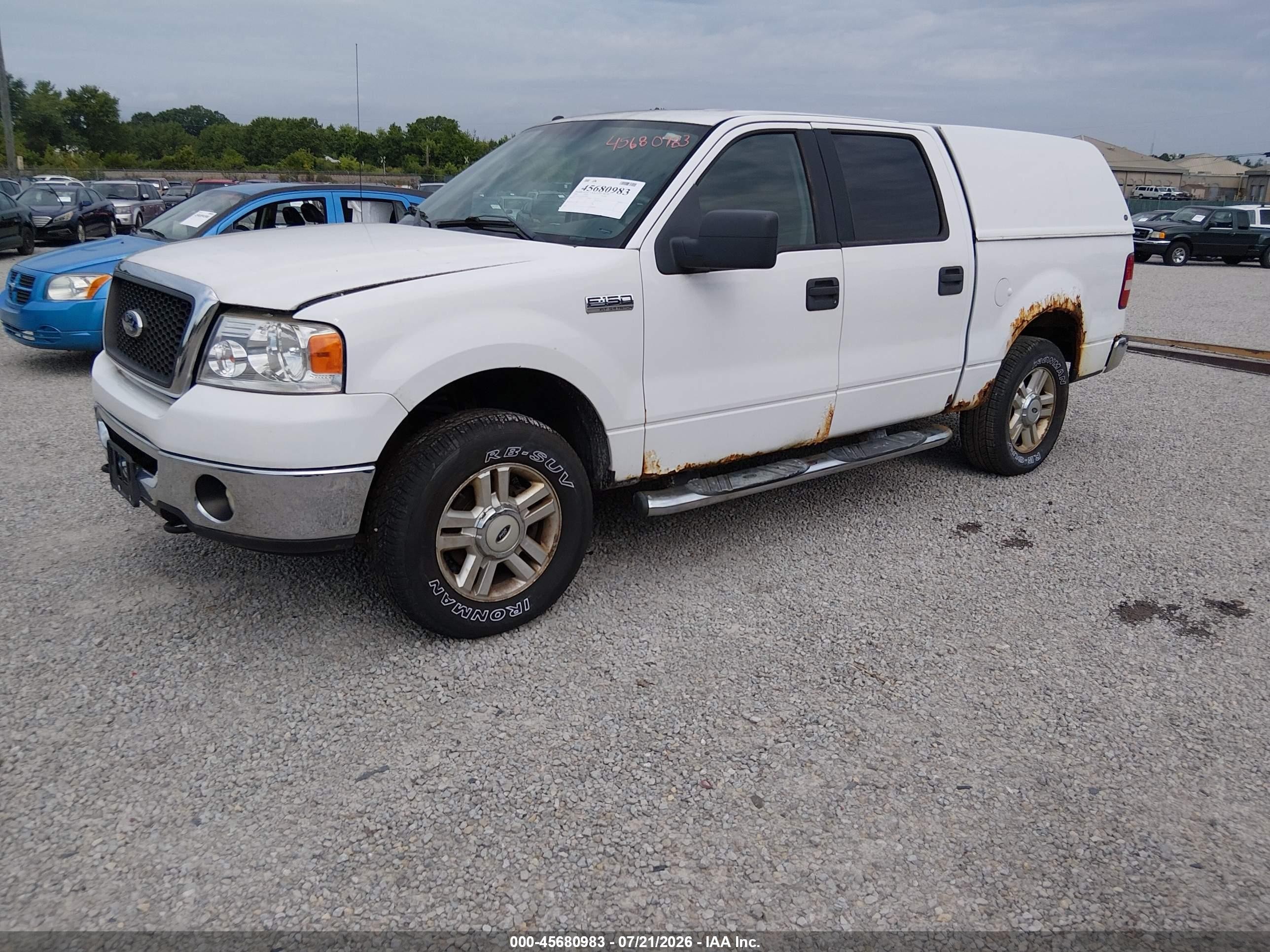 2006 Ford F-150 Fx4/lariat/xlt White vin: 1FTPW14V96FA88643