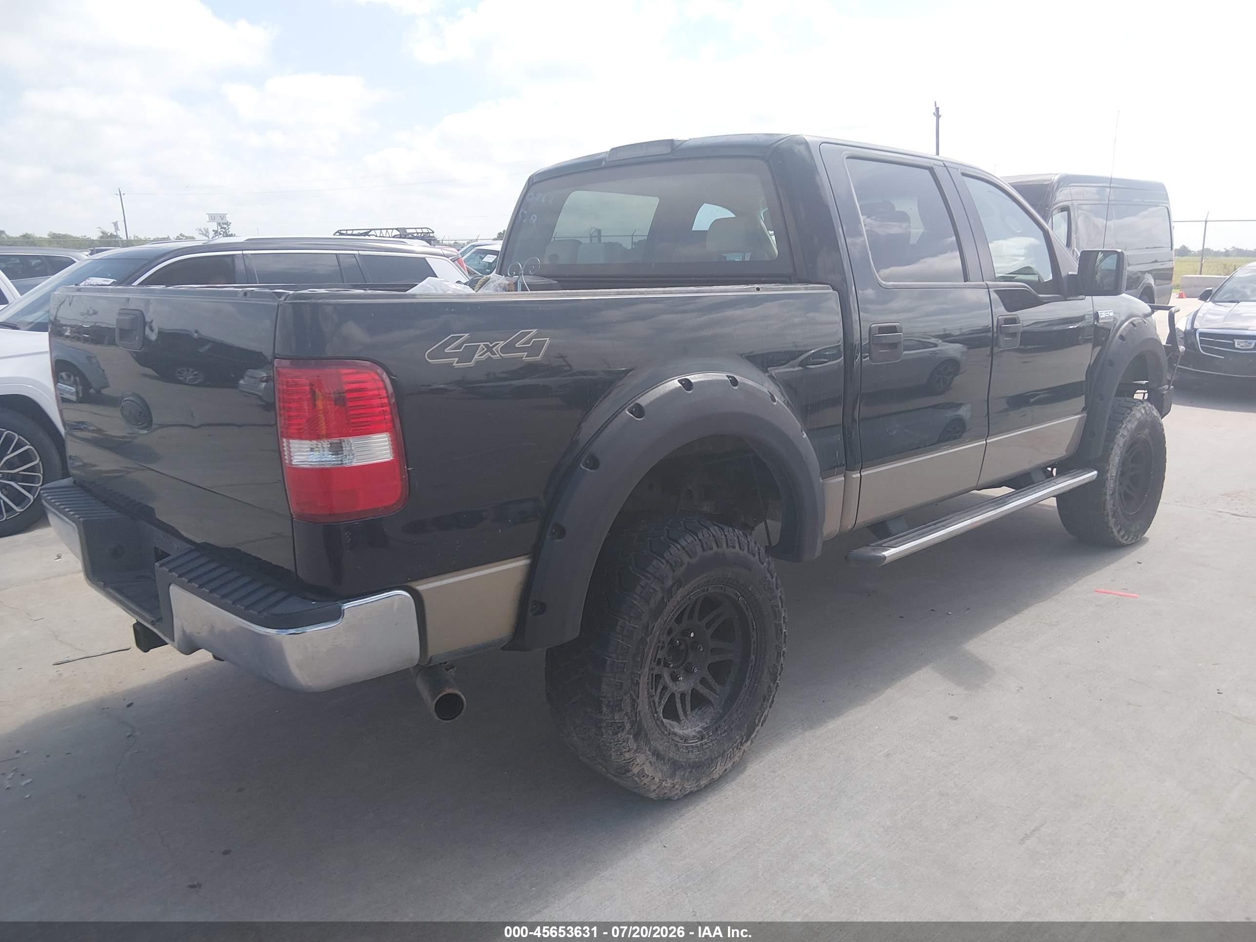 2006 Ford F-150 Fx4/lariat/xlt Black vin: 1FTPW14V96KC90762