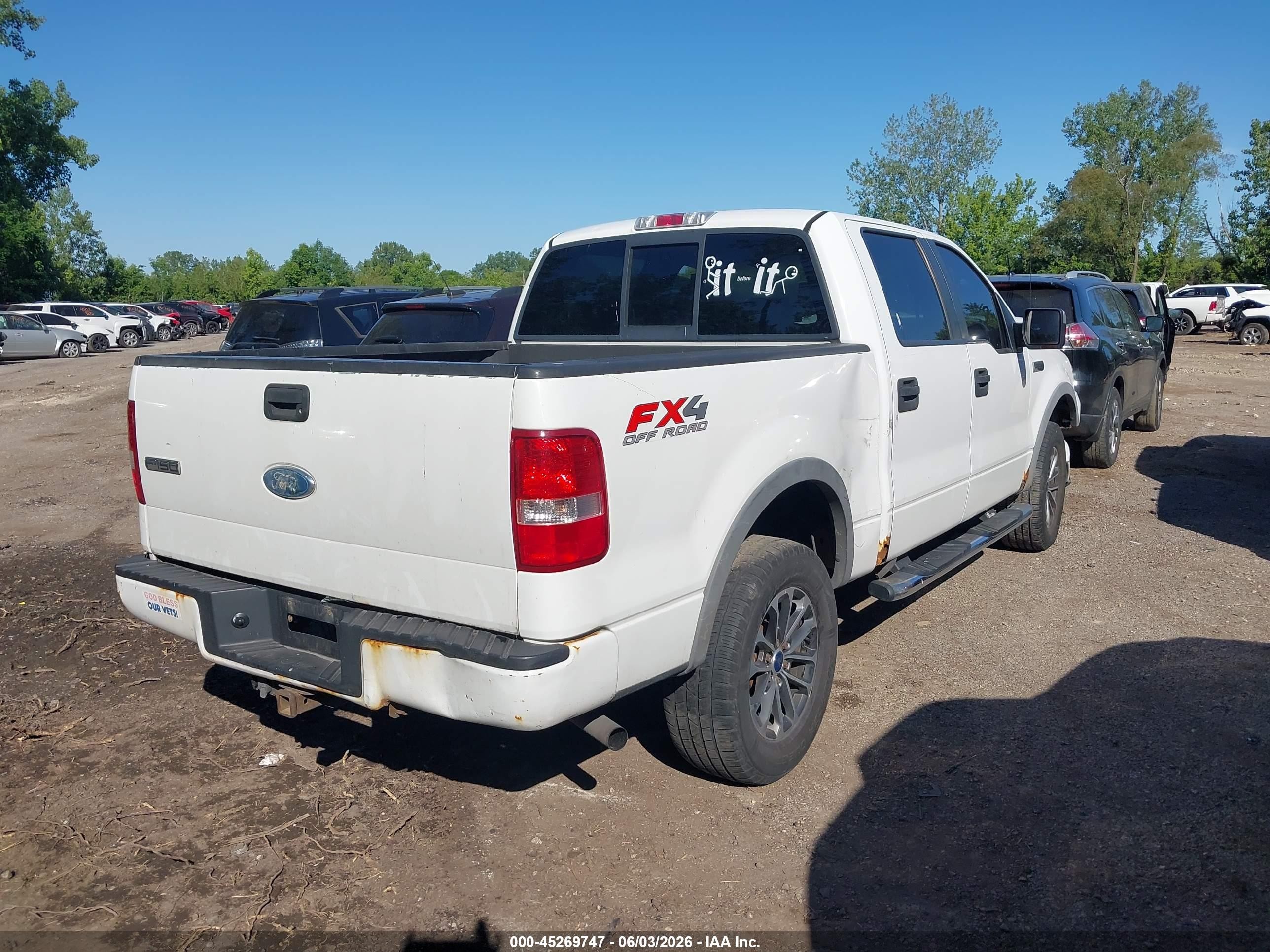 2007 Ford F-150 Fx4/lariat/xlt White vin: 1FTPW14V97FA15709