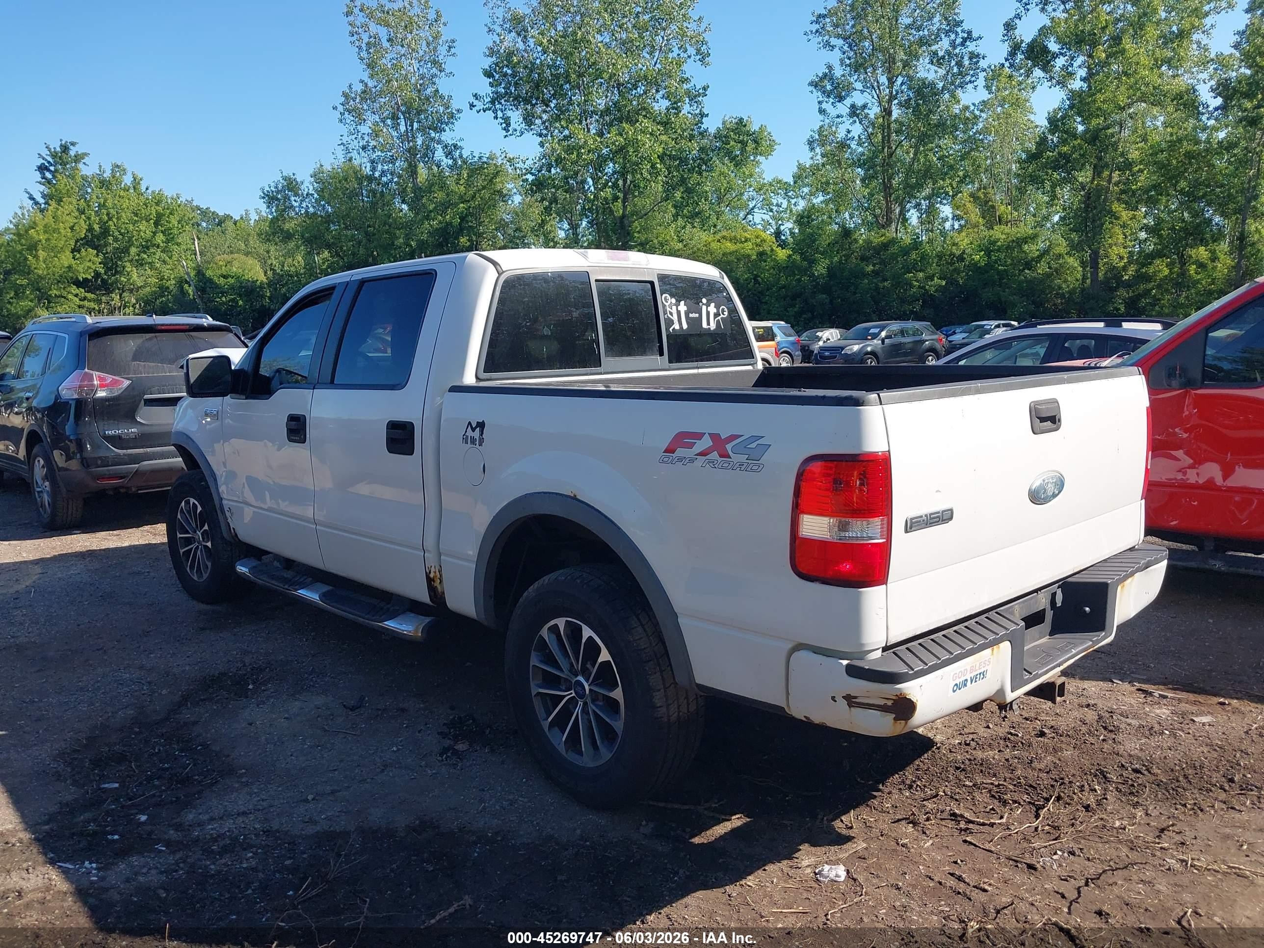2007 Ford F-150 Fx4/lariat/xlt White vin: 1FTPW14V97FA15709