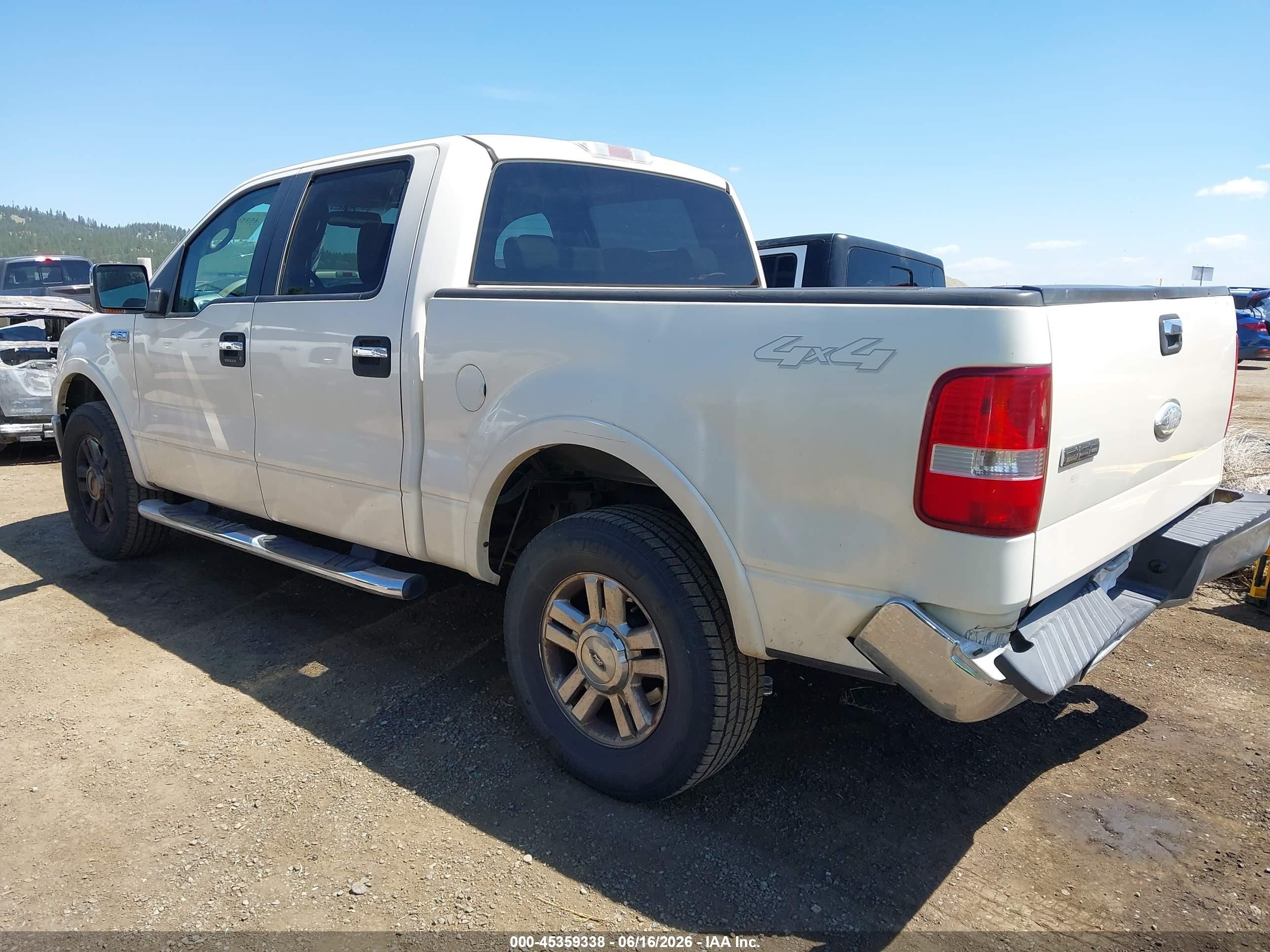 2007 Ford F-150 Fx4/lariat/xlt White vin: 1FTPW14V97FA92886