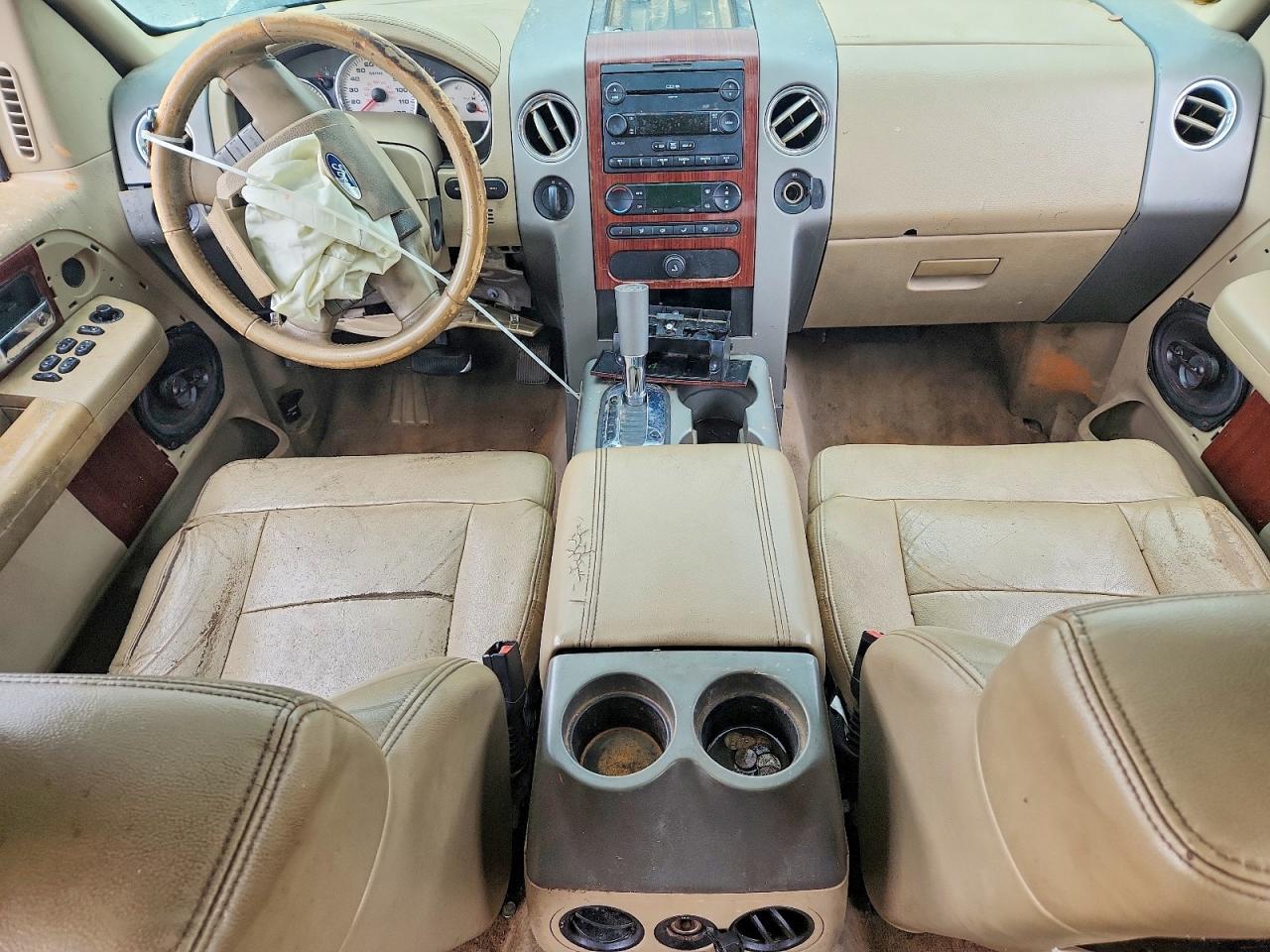2007 Ford F150 Supercrew Beige vin: 1FTPW14V97FA97022