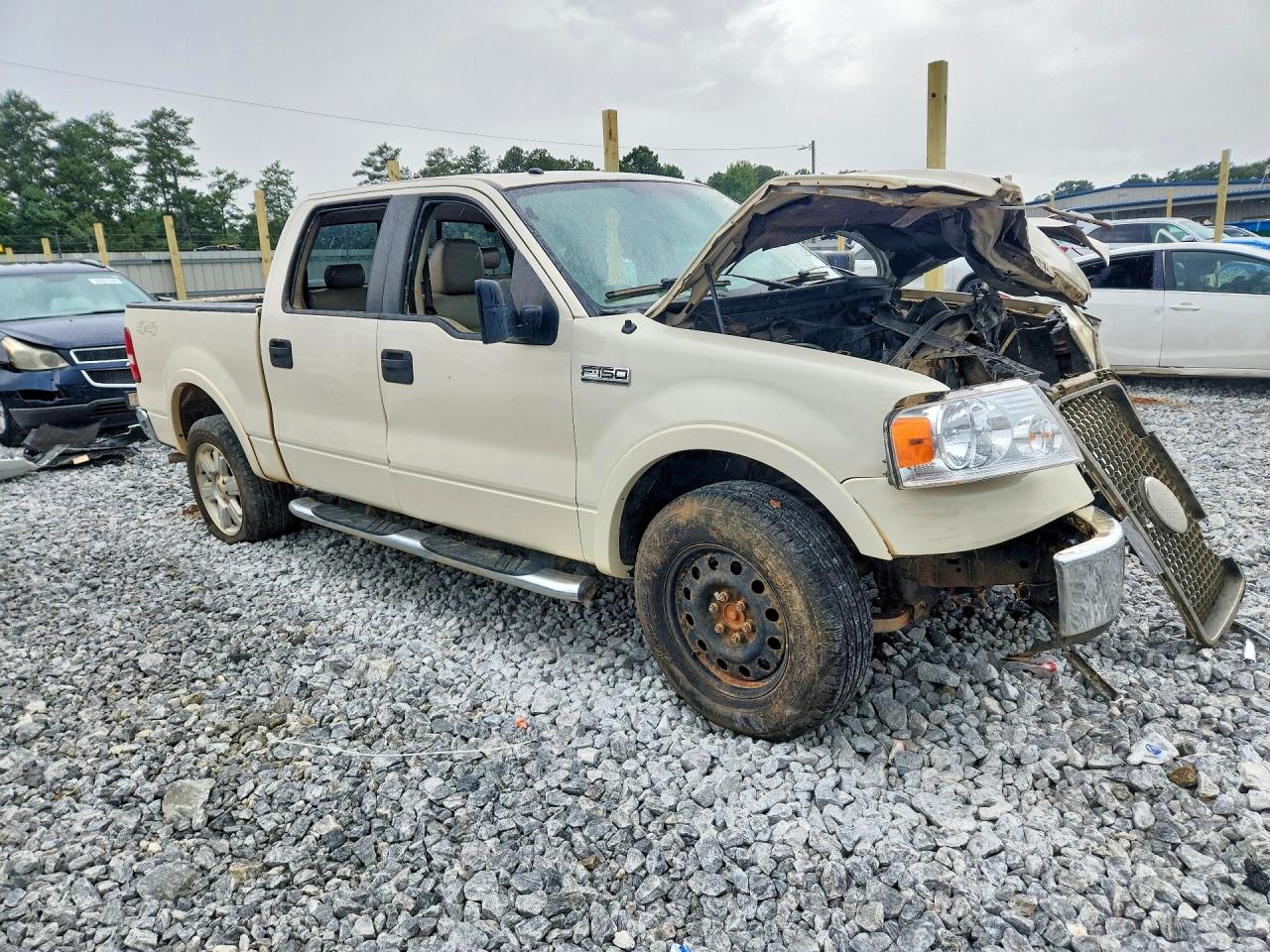 2007 Ford F150 Supercrew Beige vin: 1FTPW14V97FA97022