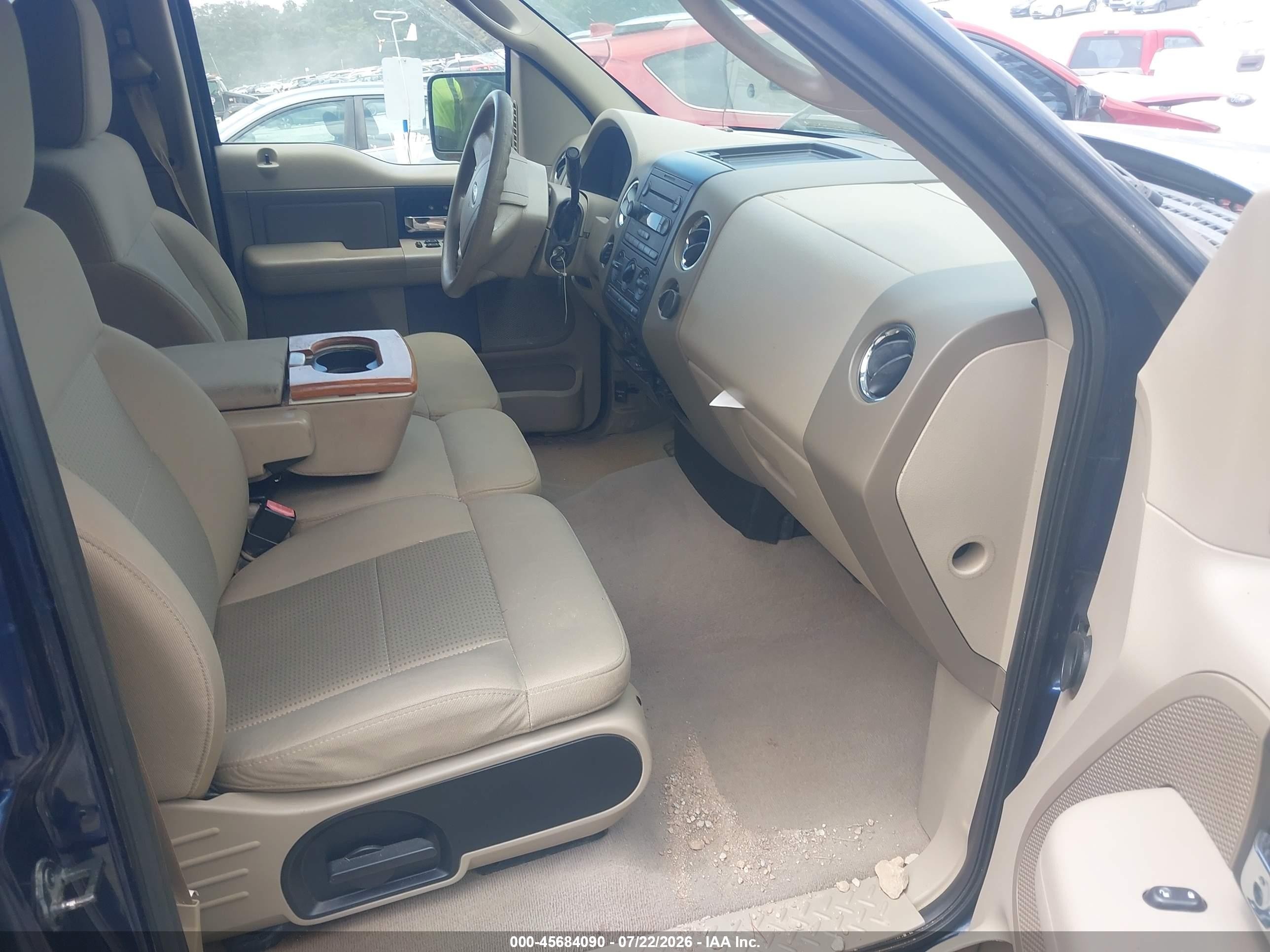 2007 Ford F-150 Fx4/lariat/xlt Blue vin: 1FTPW14V97FB11758
