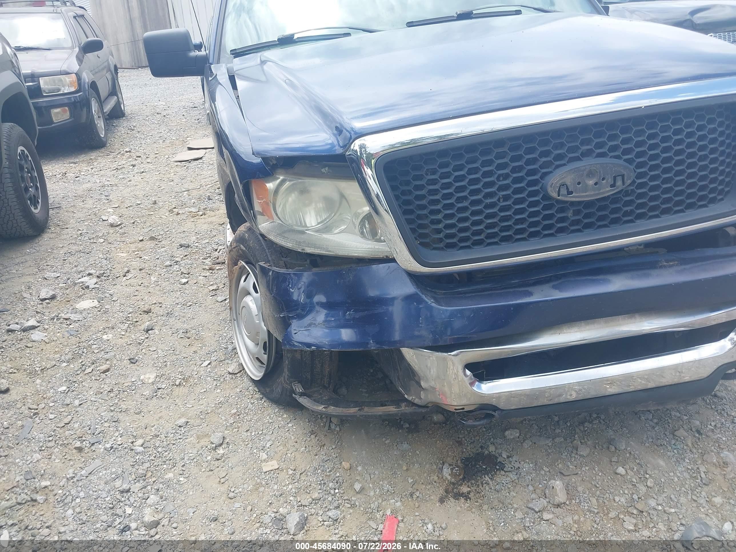 2007 Ford F-150 Fx4/lariat/xlt Blue vin: 1FTPW14V97FB11758