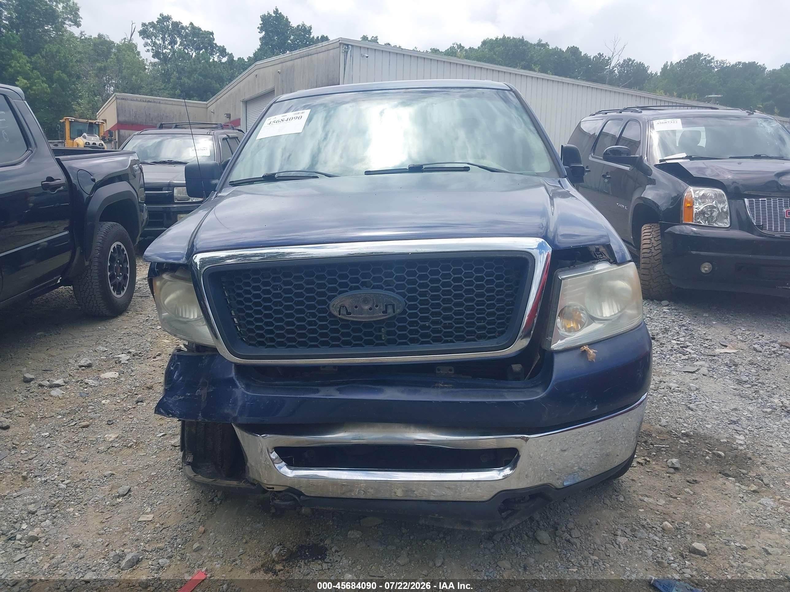 2007 Ford F-150 Fx4/lariat/xlt Blue vin: 1FTPW14V97FB11758