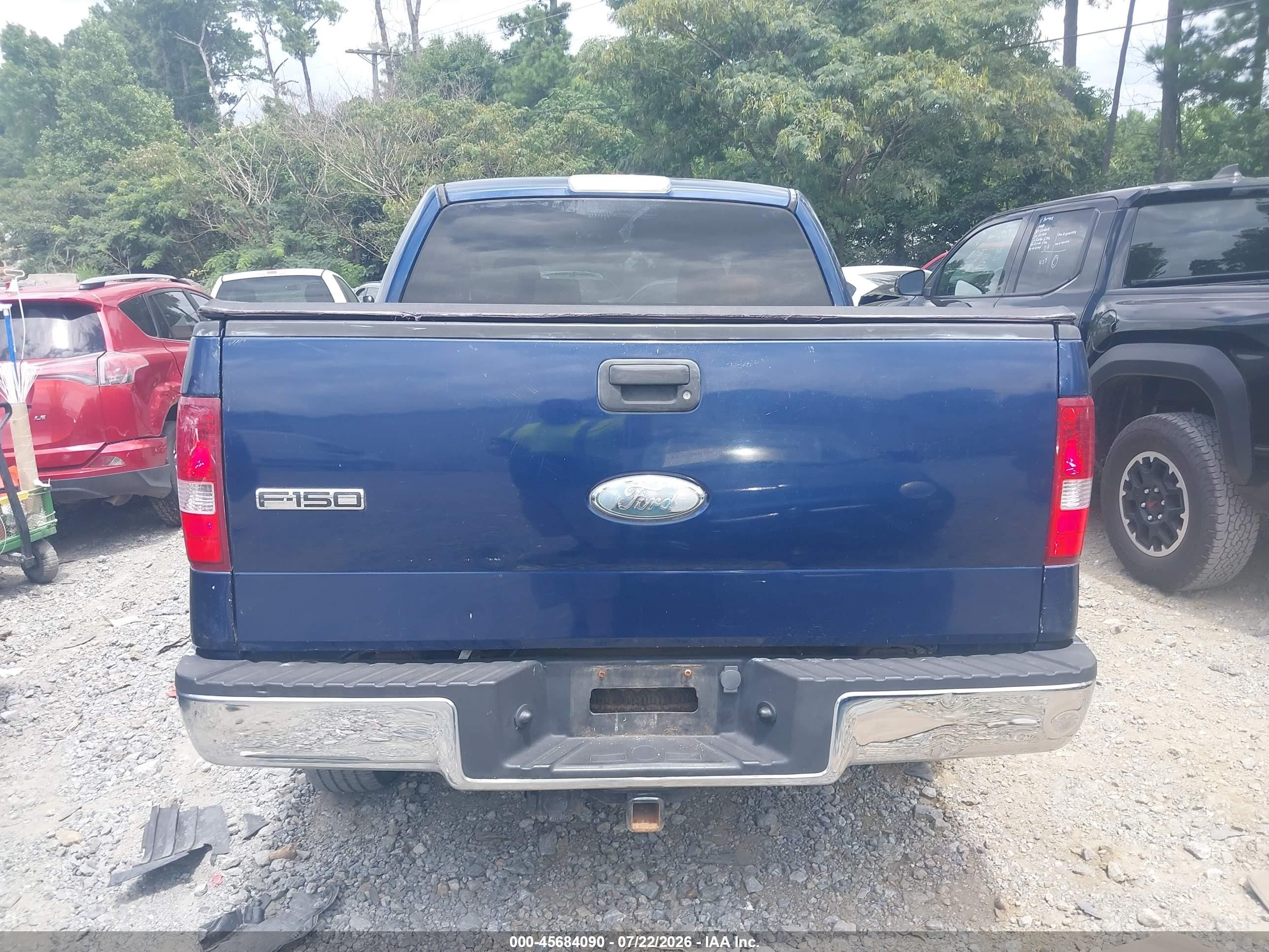 2007 Ford F-150 Fx4/lariat/xlt Blue vin: 1FTPW14V97FB11758