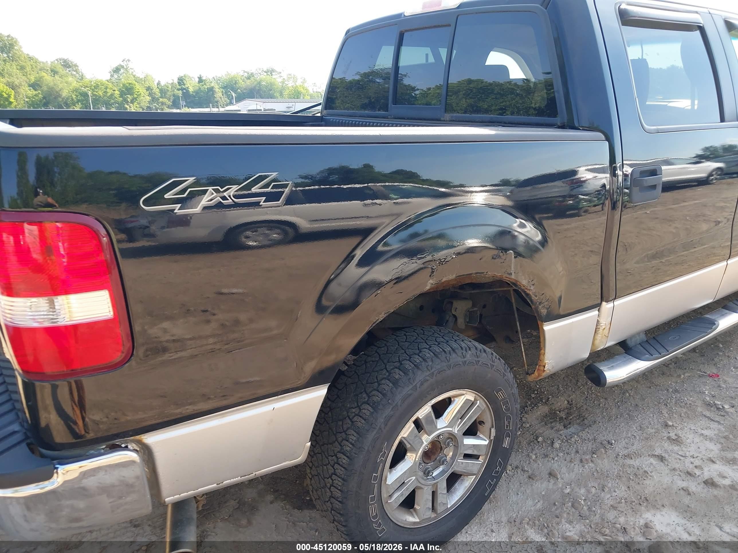 2007 Ford F-150 Fx4/lariat/xlt Black vin: 1FTPW14V97FB40421