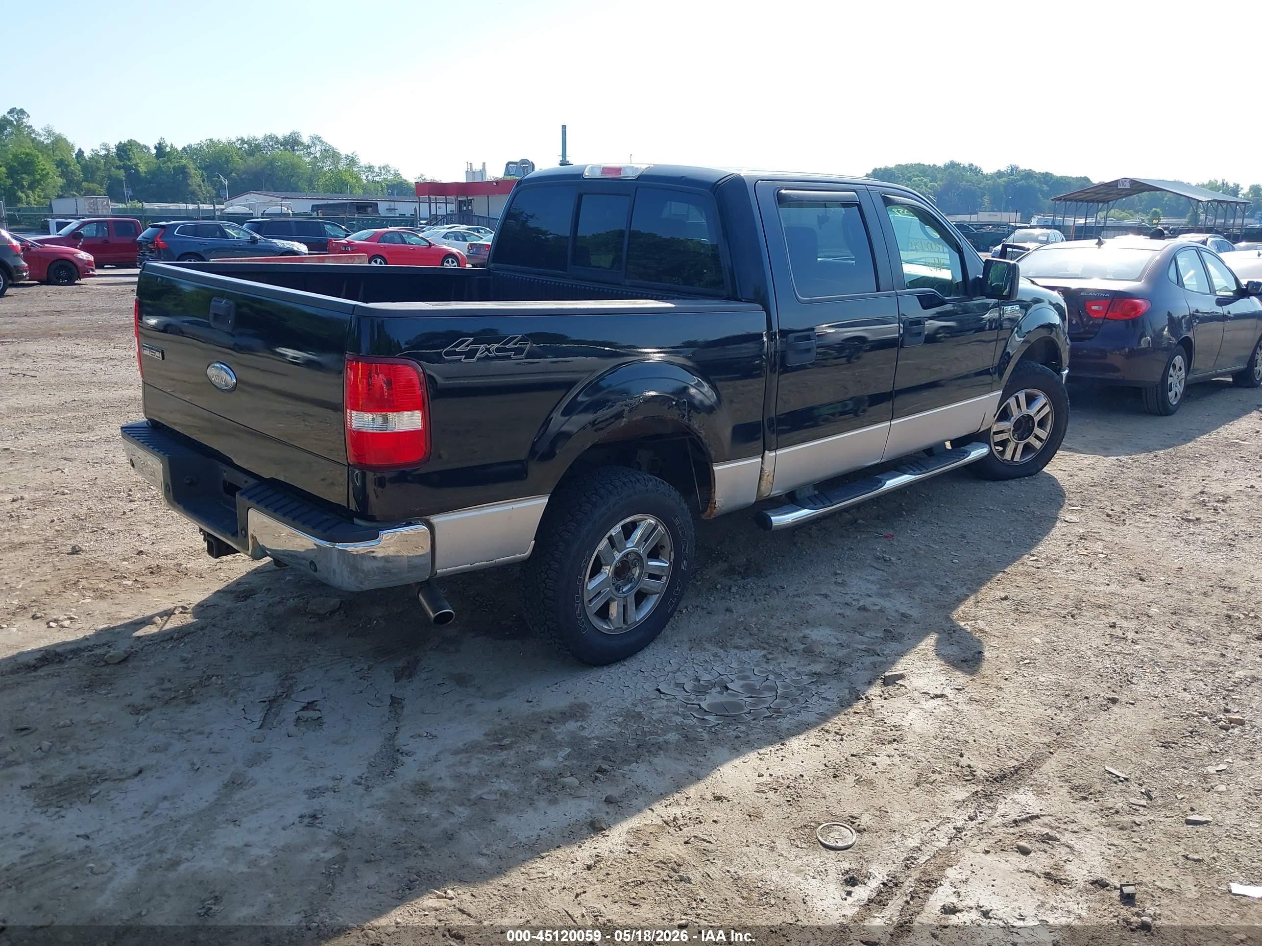 2007 Ford F-150 Fx4/lariat/xlt Black vin: 1FTPW14V97FB40421
