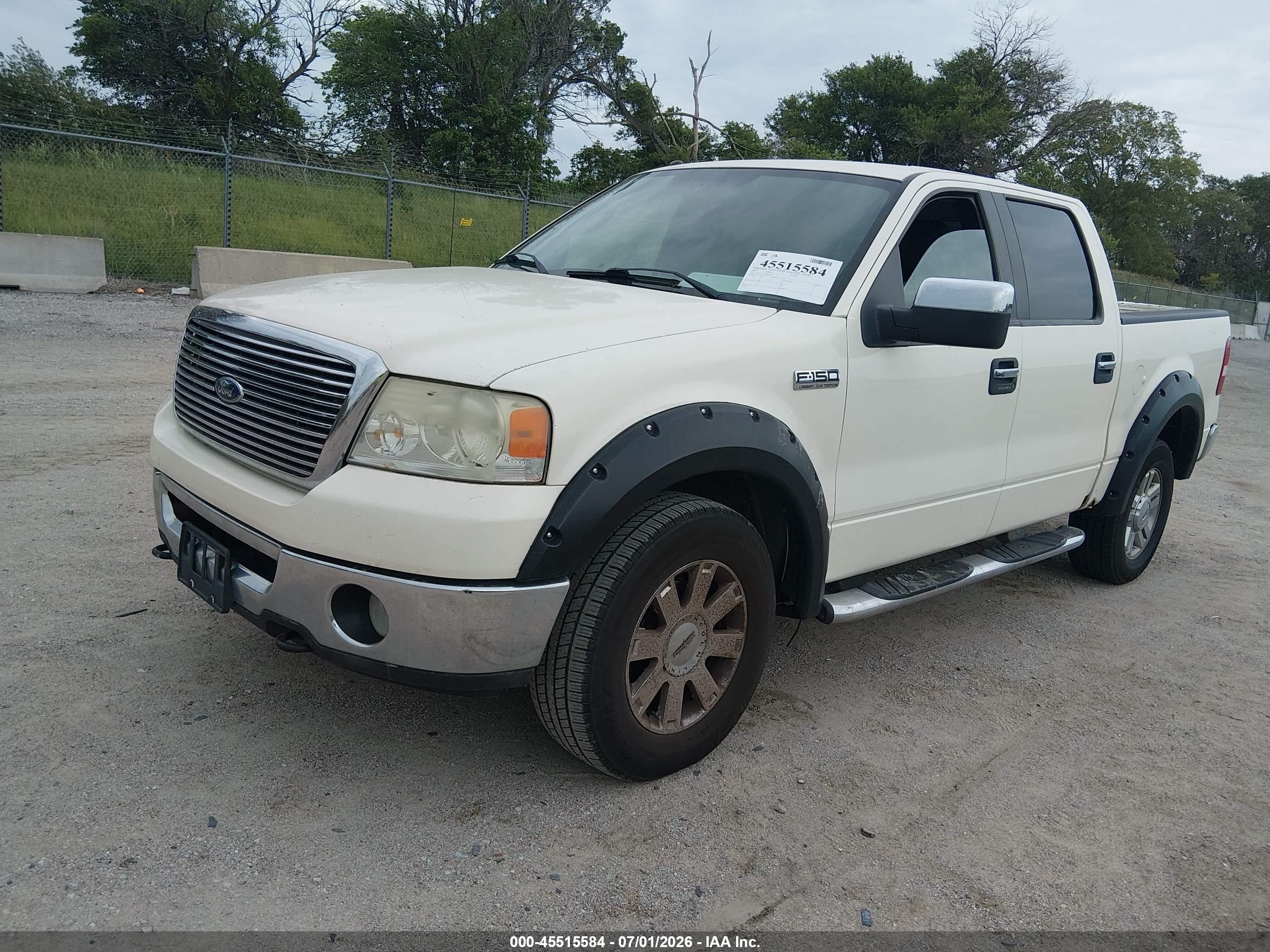 2007 Ford F-150 Fx4/lariat/xlt Белый vin: 1FTPW14V97FB41374