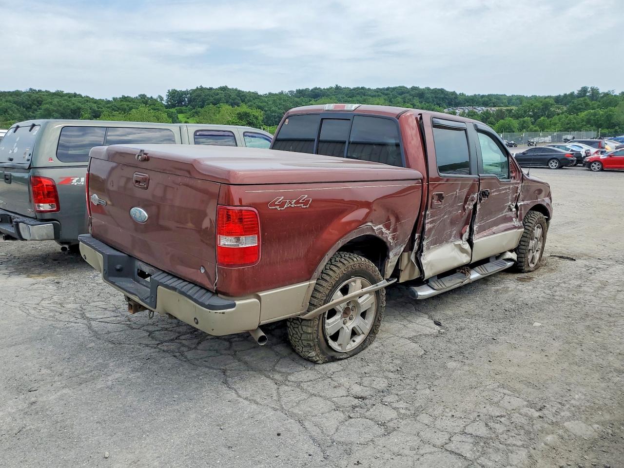 2007 Ford F150 Supercrew Brown vin: 1FTPW14V97KB00525