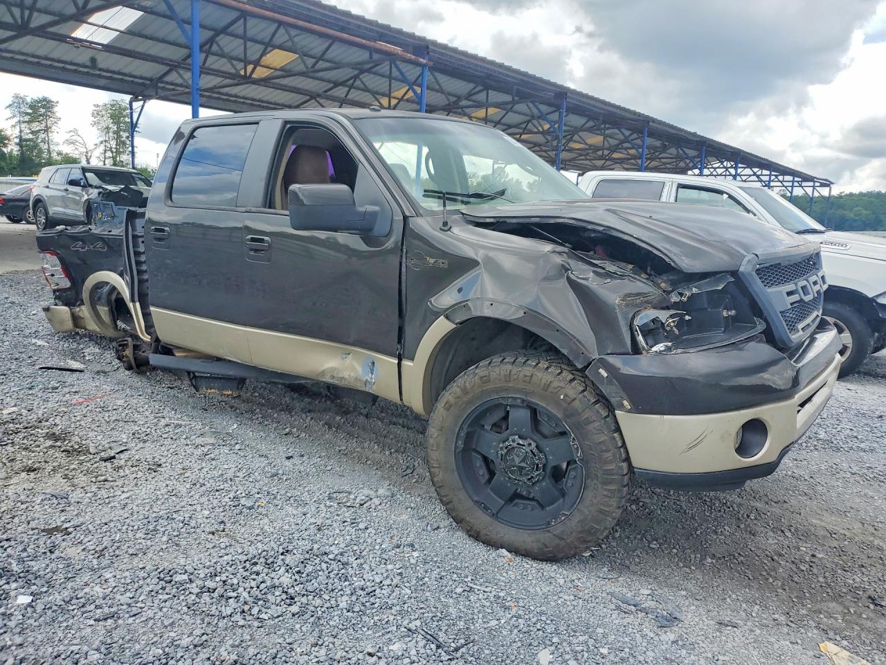 2007 Ford F150 Supercrew Brown vin: 1FTPW14V97KC62137