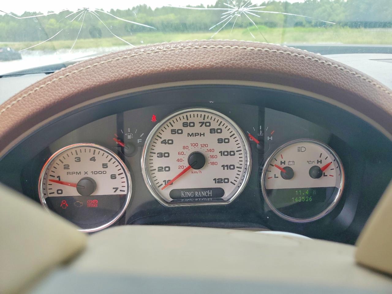 2007 Ford F150 Supercrew Brown vin: 1FTPW14V97KC62137