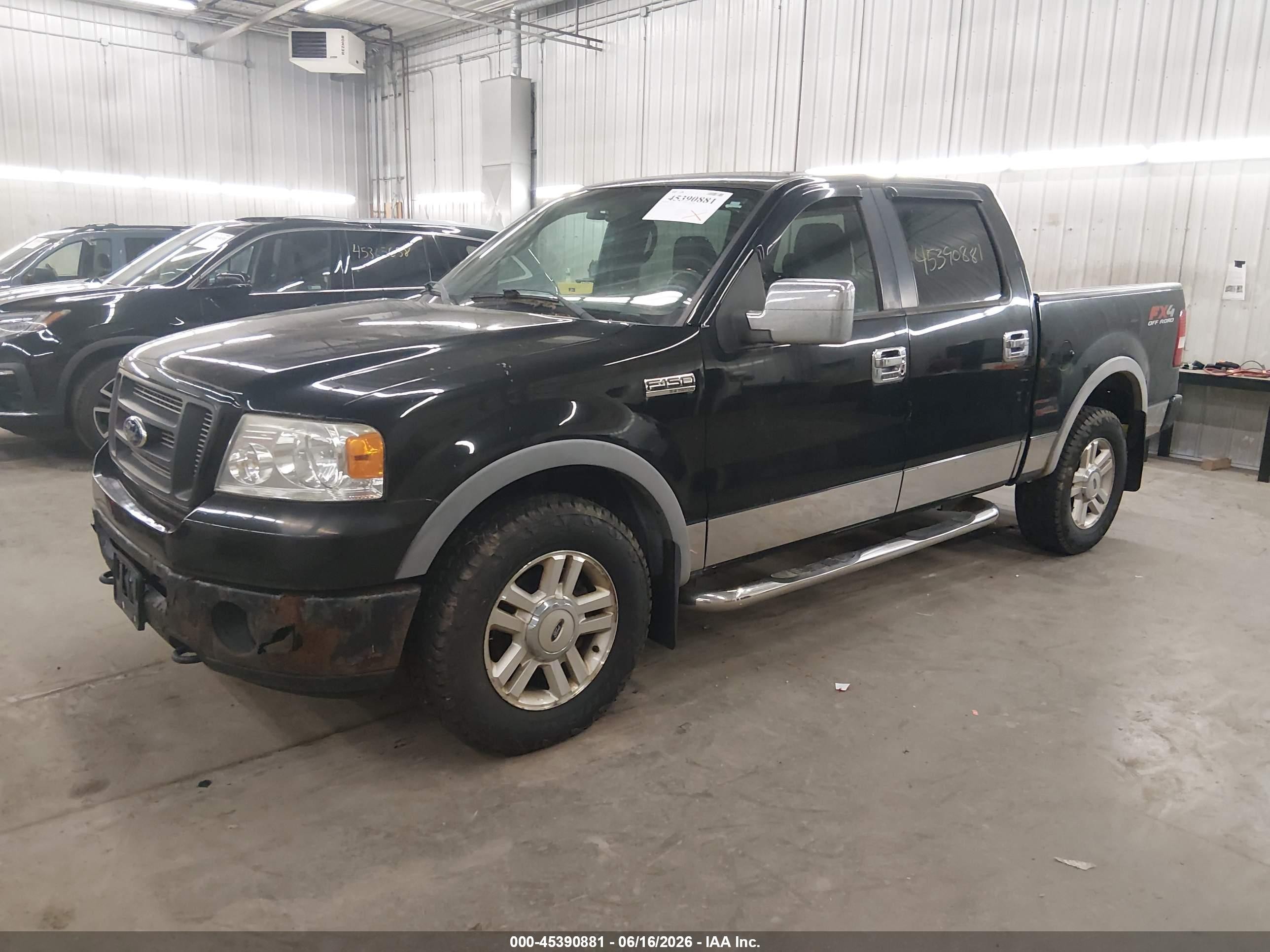 2007 Ford F-150 Fx4/lariat/xlt Black vin: 1FTPW14V97KC86955