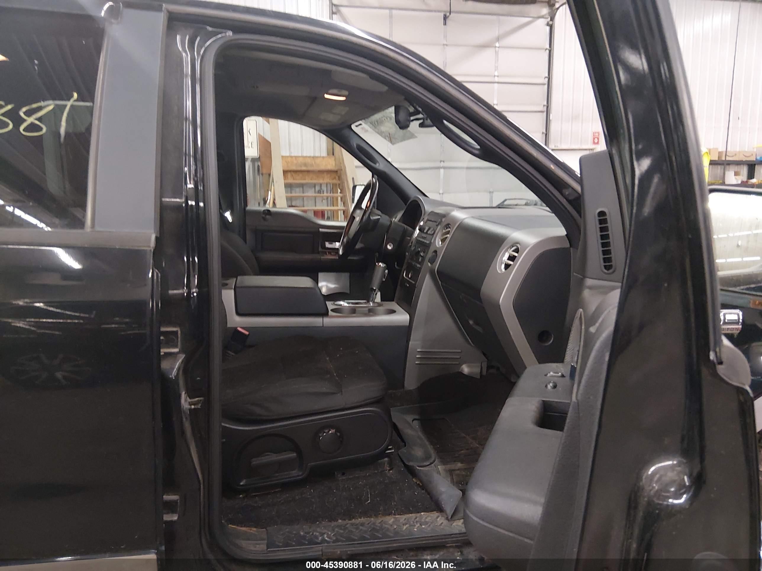 2007 Ford F-150 Fx4/lariat/xlt Black vin: 1FTPW14V97KC86955