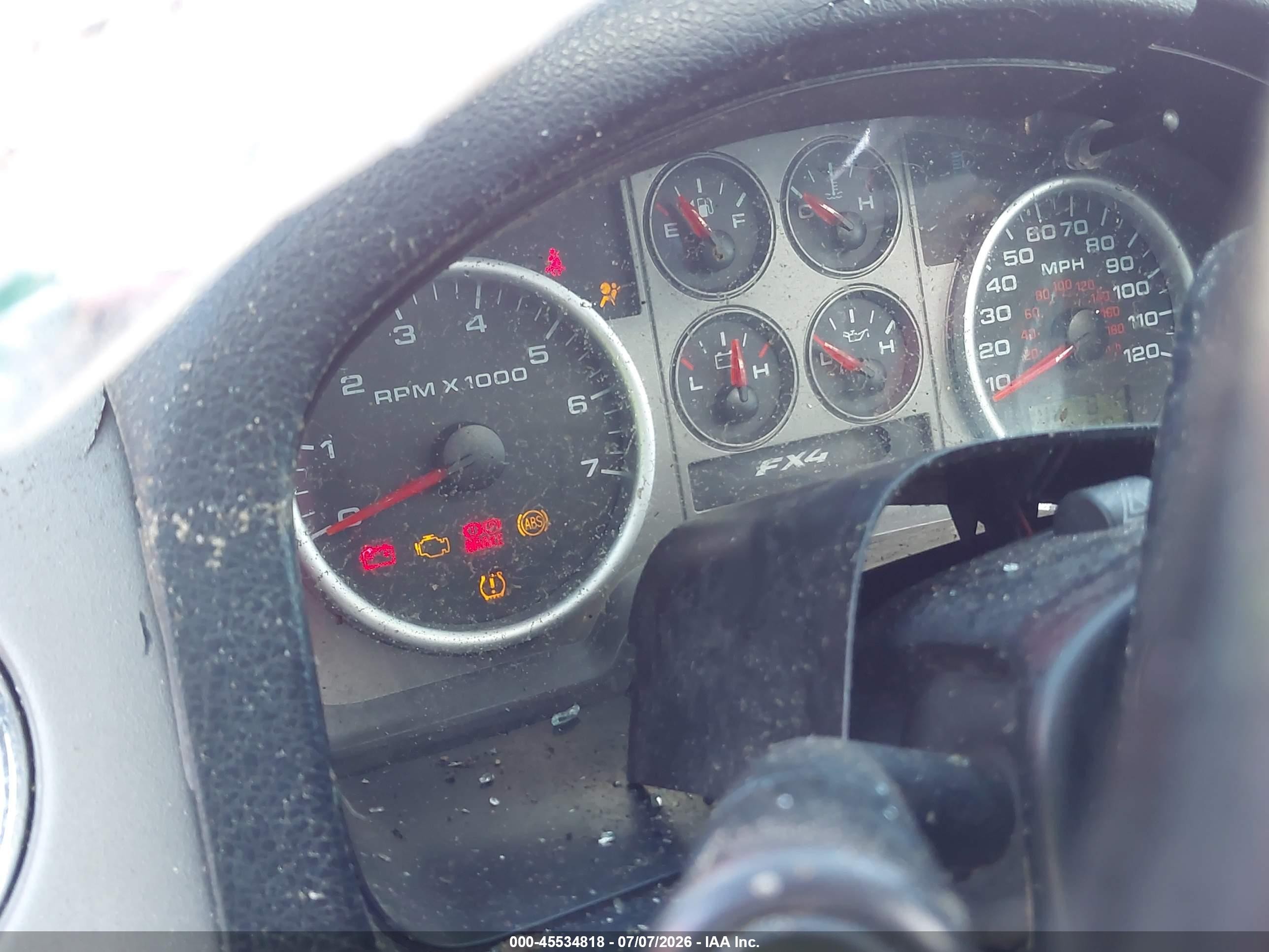 2007 Ford F-150 Red vin: 1FTPW14V97KD01258