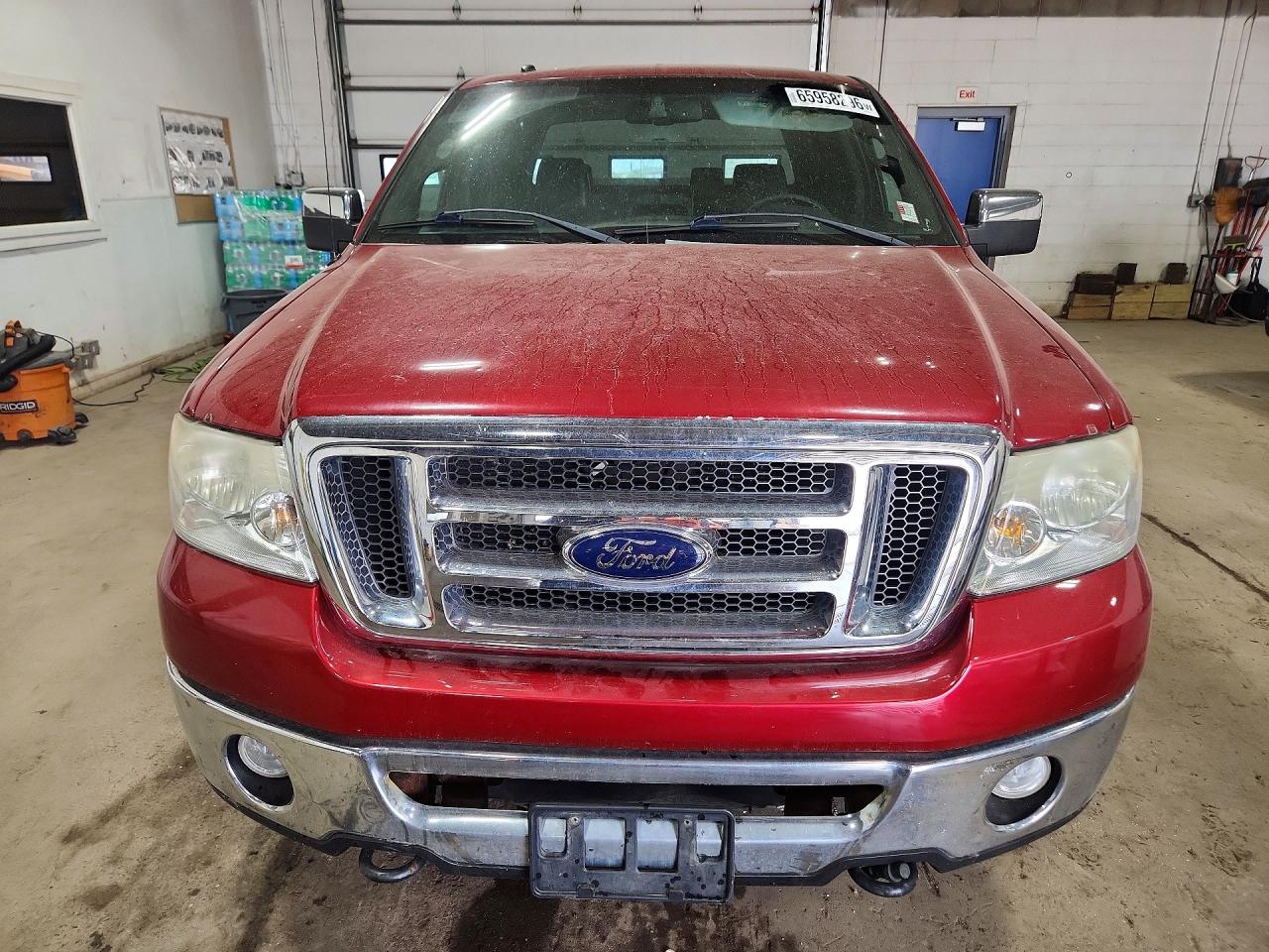 2007 Ford F150 Supercrew Red vin: 1FTPW14V97KD07691