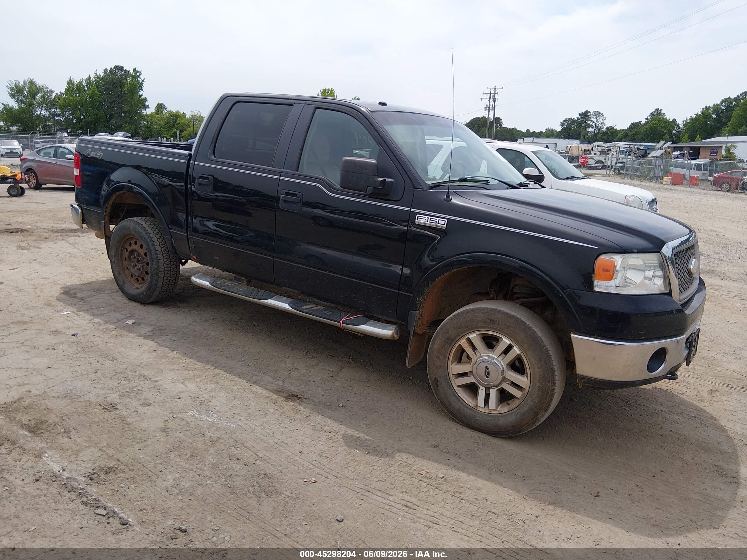 2008 Ford F-150 60th Anniversary/fx4/king Ranch/lariat/xlt Black vin: 1FTPW14V98FA22242