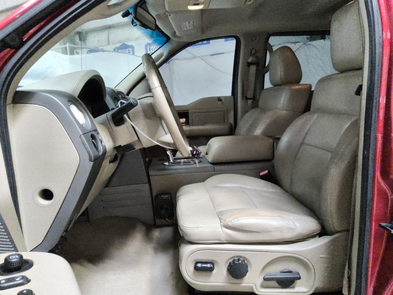 2008 Ford F150 Supercrew Red vin: 1FTPW14V98FB18274 Damage: Left Front Seat Cushion, Worn, Replacement Required
