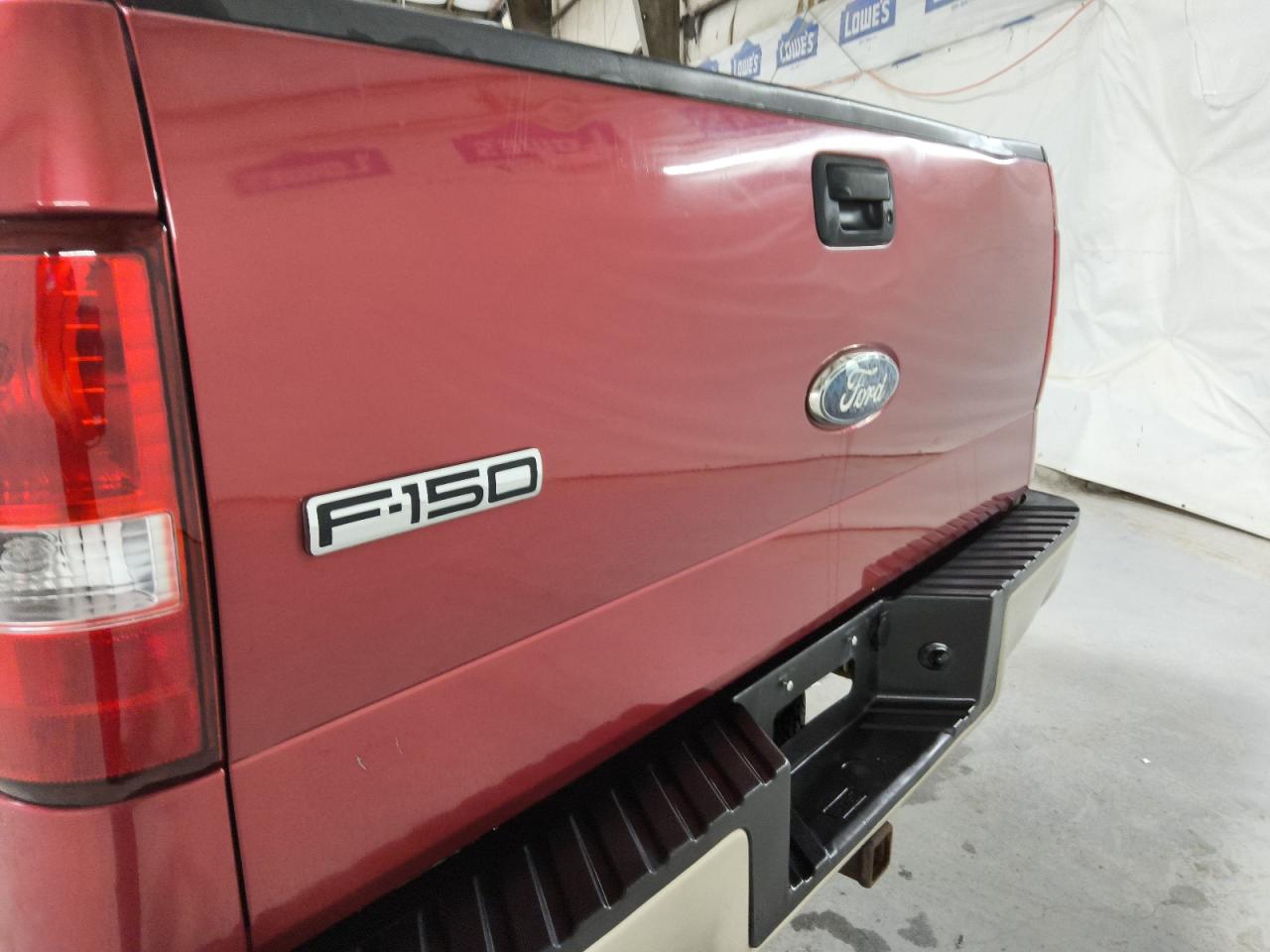 2008 Ford F150 Supercrew Red vin: 1FTPW14V98FB18274 Damage: Tailgate, Dent(S) W/ Paint Dmg, 2 To 3 Inches