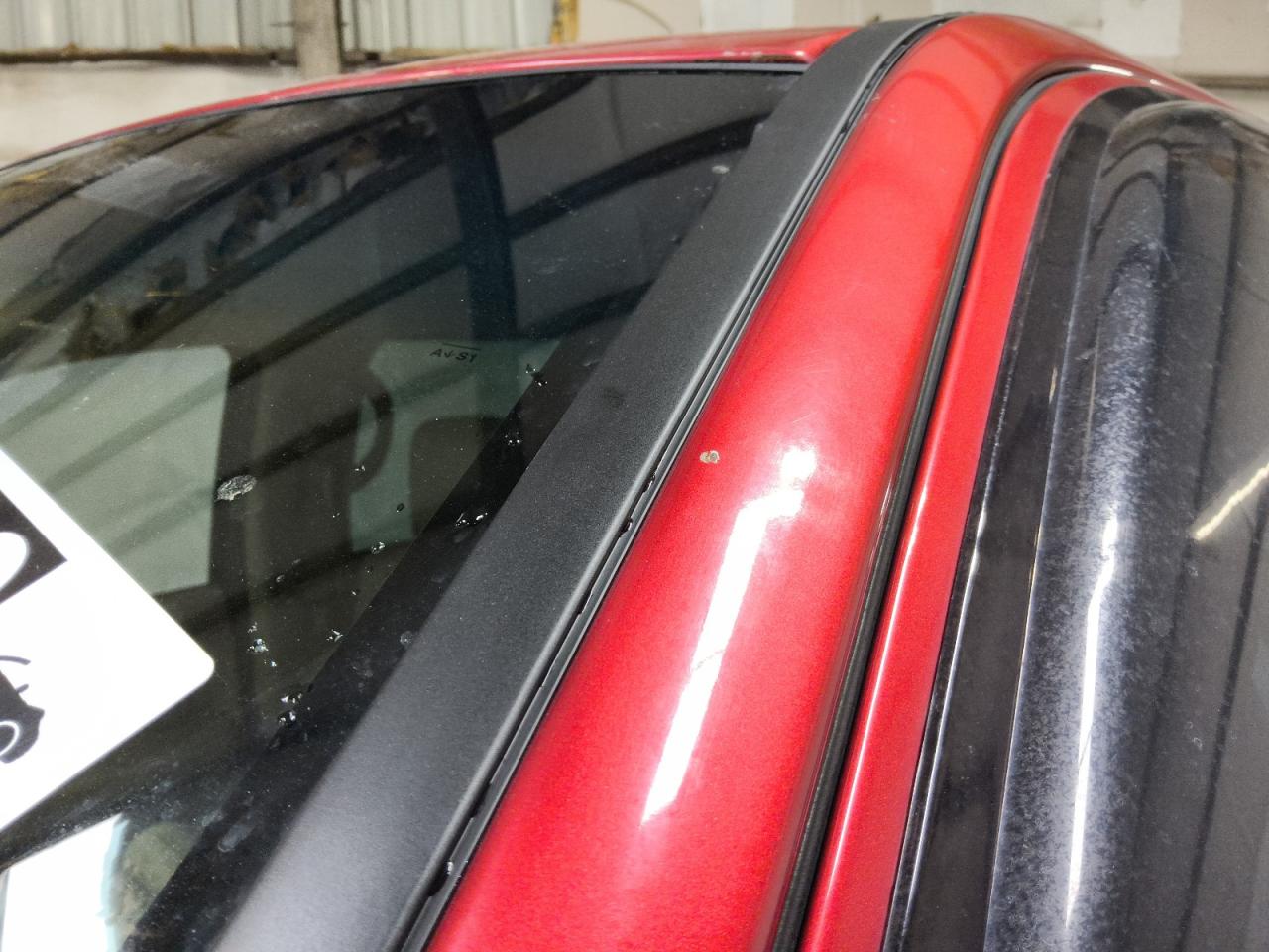 2008 Ford F150 Supercrew Red vin: 1FTPW14V98FB18274 Damage: Left Drip Rail, Chipped, 1