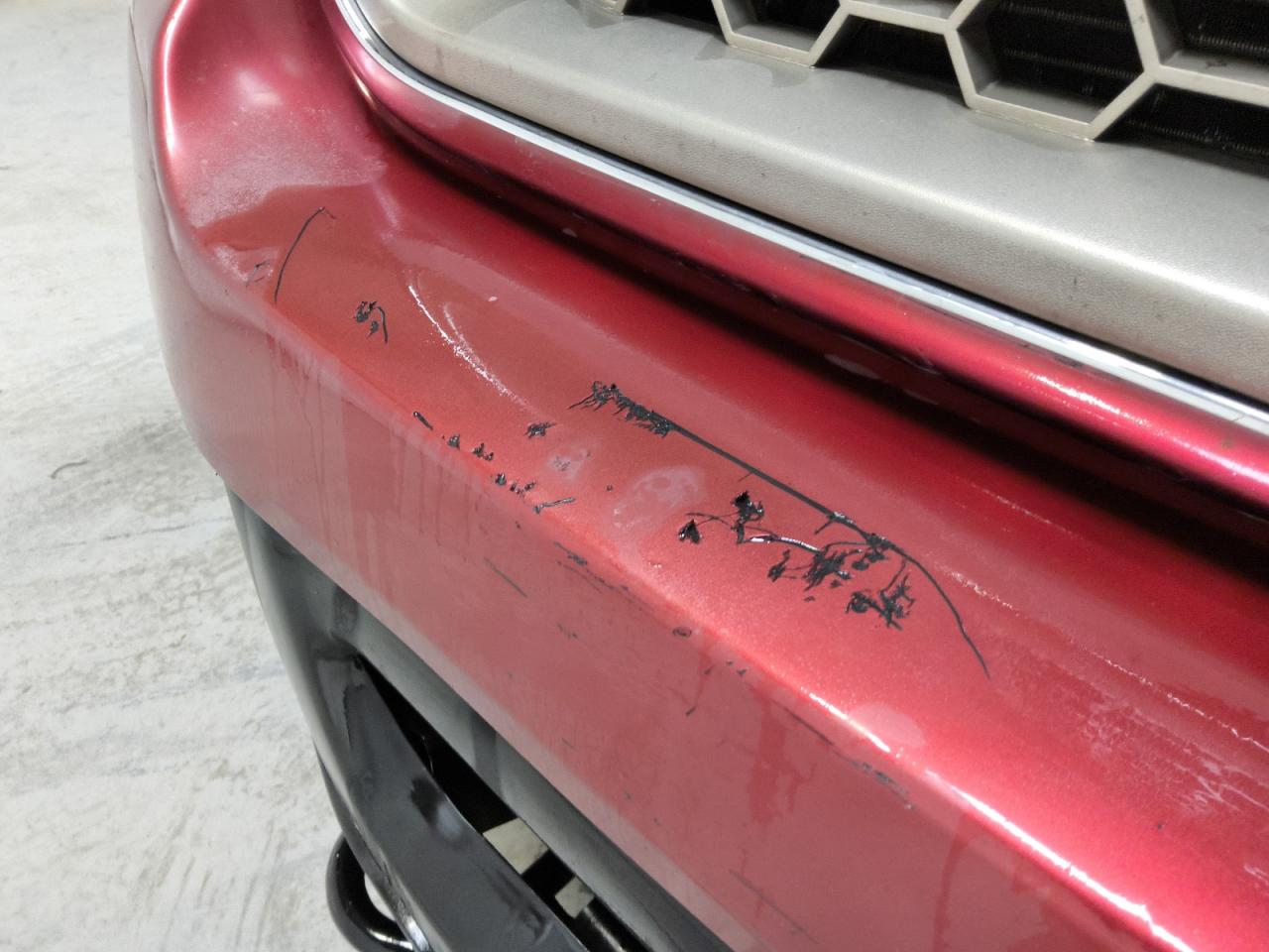 2008 Ford F150 Supercrew Red vin: 1FTPW14V98FB18274 Damage: Front Bumper, Scraped, > 12 Inches