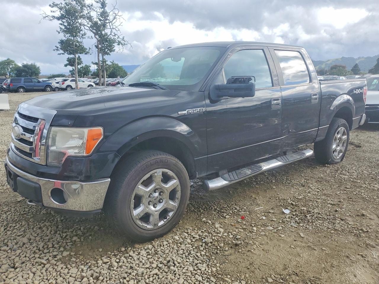 2009 Ford F150 Supercrew Black vin: 1FTPW14V99FA54237