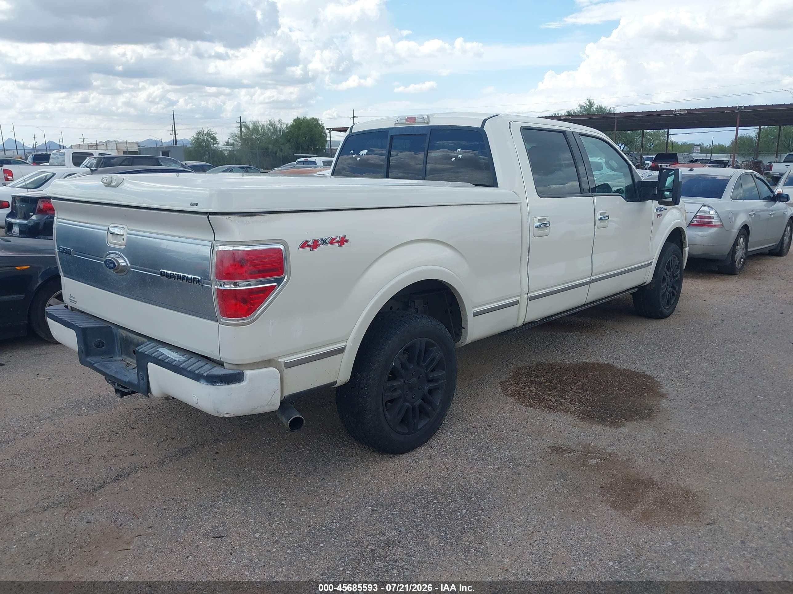 2009 Ford F-150 Platinum Cream vin: 1FTPW14V99FA60653