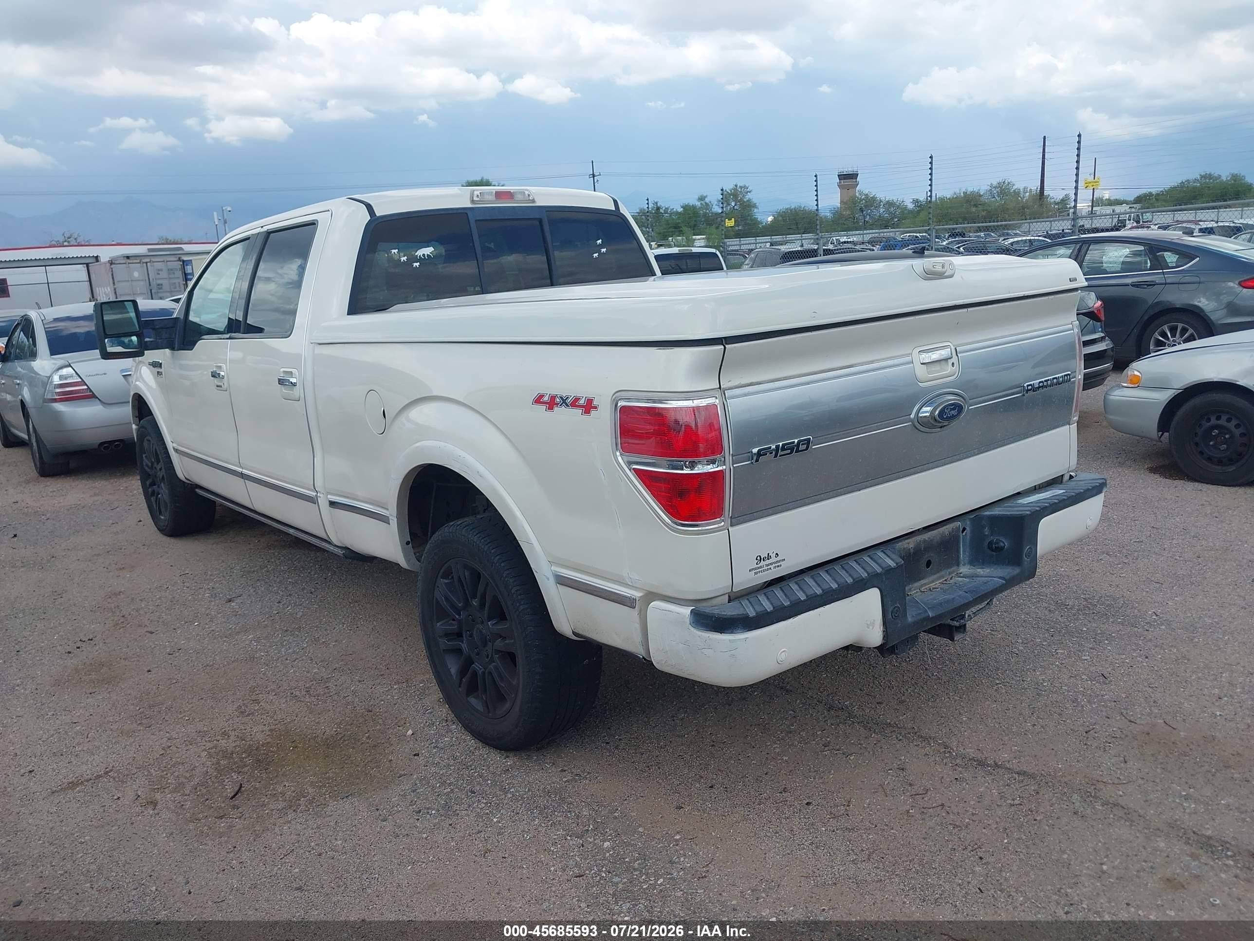2009 Ford F-150 Platinum Cream vin: 1FTPW14V99FA60653