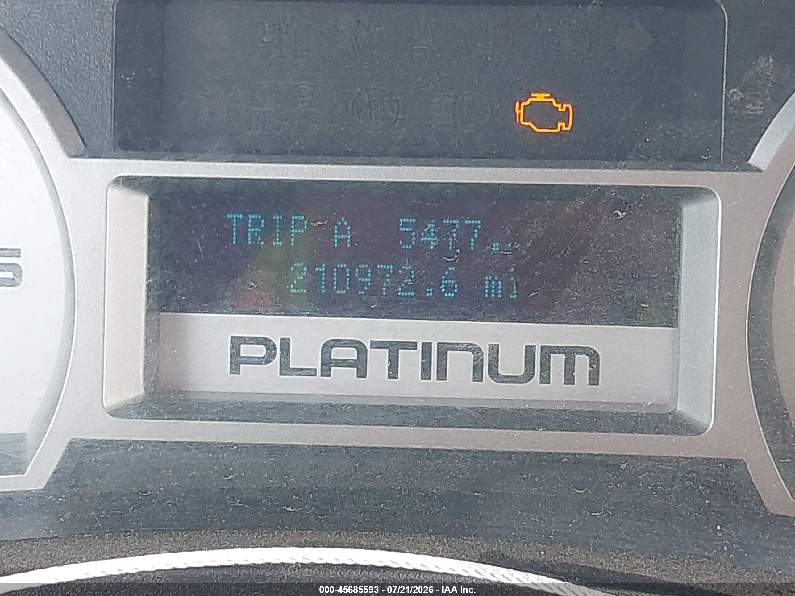 2009 Ford F-150 Platinum Cream vin: 1FTPW14V99FA60653