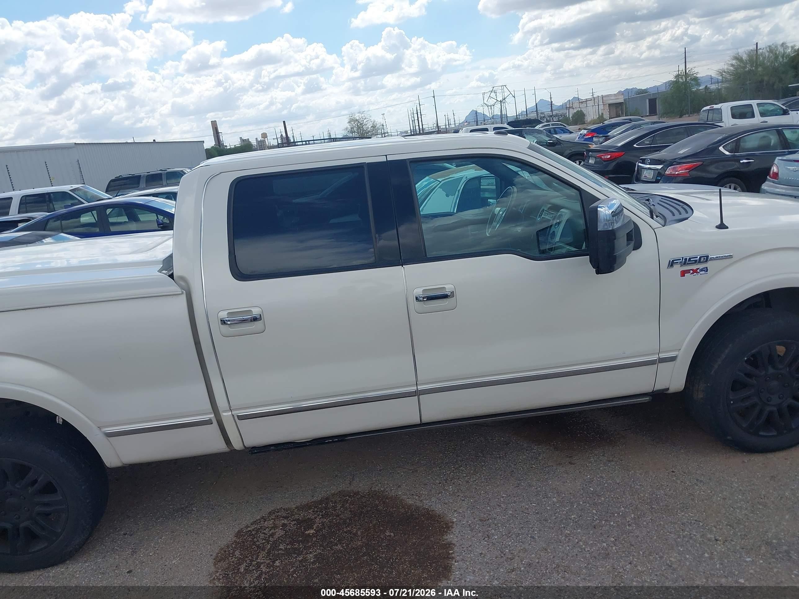 2009 Ford F-150 Platinum Cream vin: 1FTPW14V99FA60653