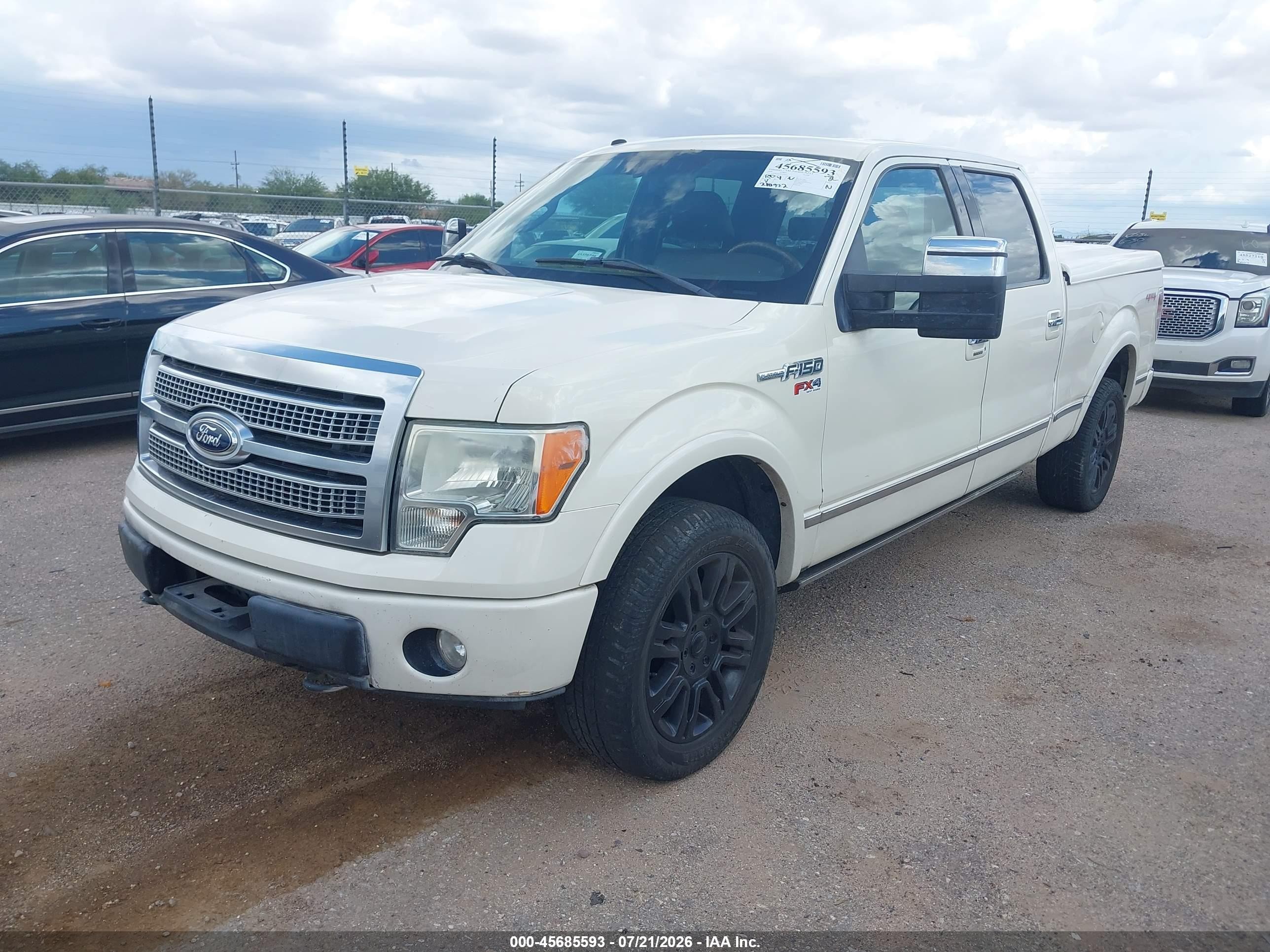 2009 Ford F-150 Platinum Cream vin: 1FTPW14V99FA60653