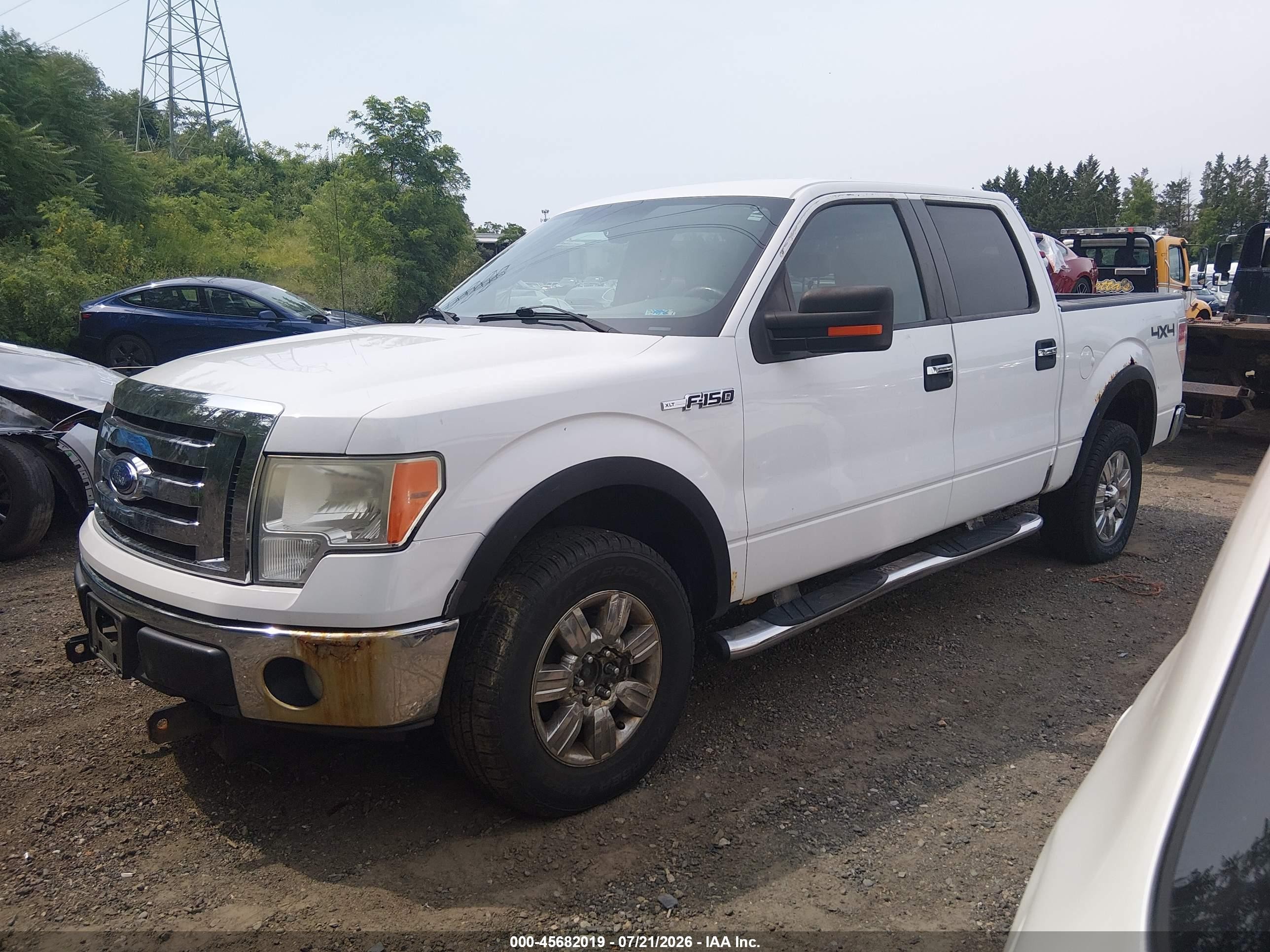2009 Ford F-150 Fx4/king Ranch/lariat/platinum/xl/xlt White vin: 1FTPW14V99FA79784