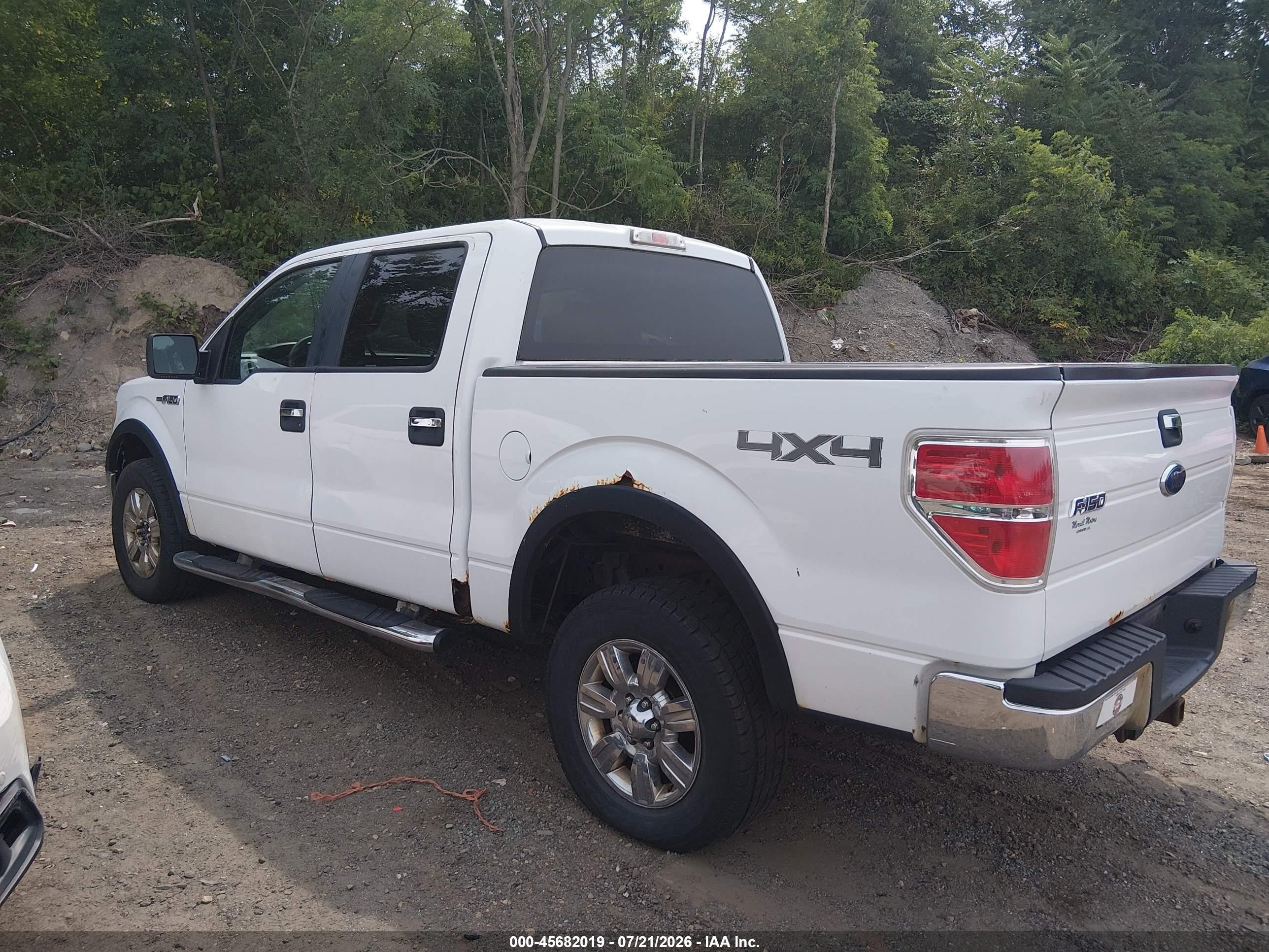 2009 Ford F-150 Fx4/king Ranch/lariat/platinum/xl/xlt White vin: 1FTPW14V99FA79784