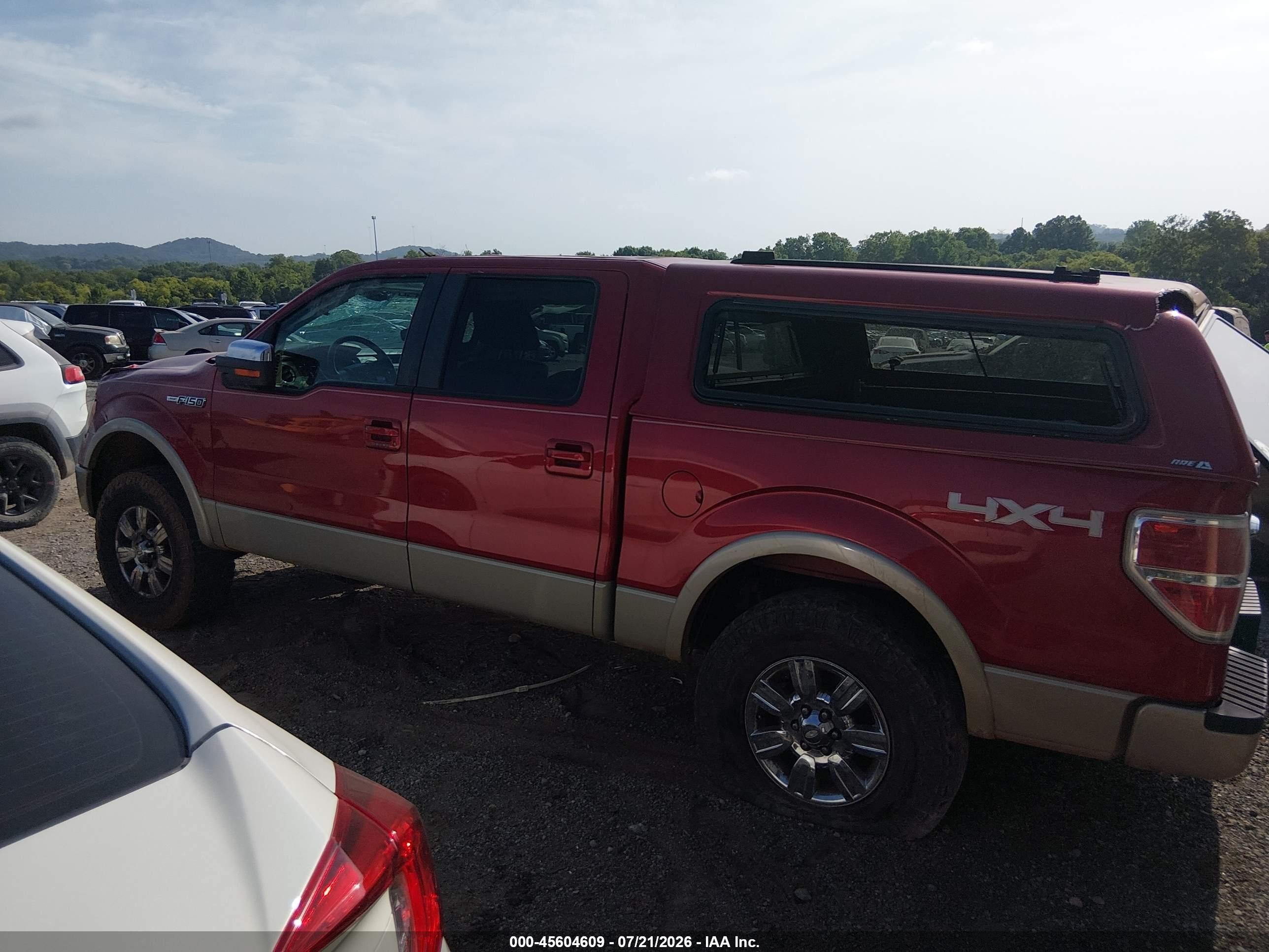 2009 Ford F-150 Fx4/king Ranch/lariat/platinum/xl/xlt Red vin: 1FTPW14V99FA80062