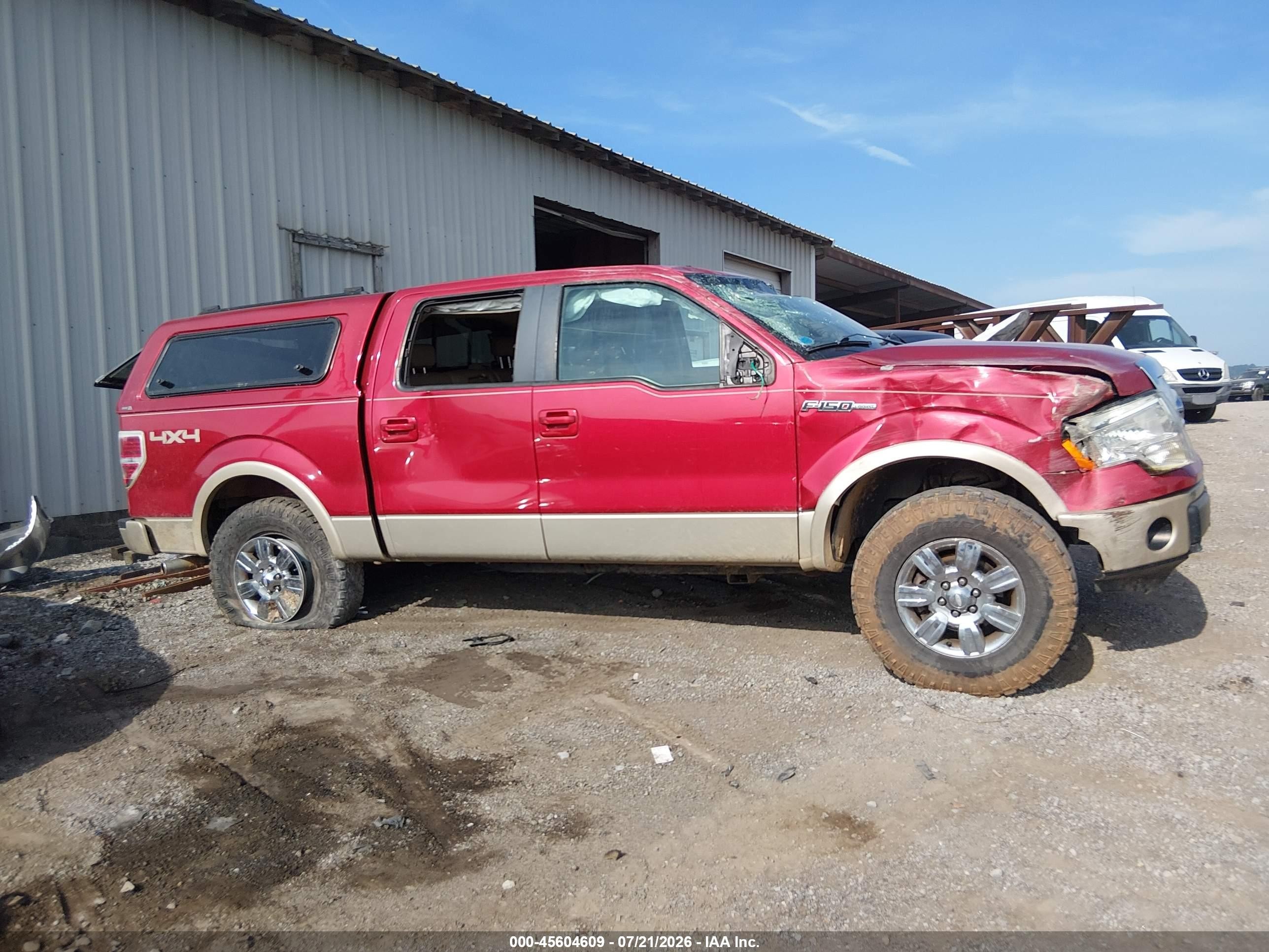 2009 Ford F-150 Fx4/king Ranch/lariat/platinum/xl/xlt Red vin: 1FTPW14V99FA80062