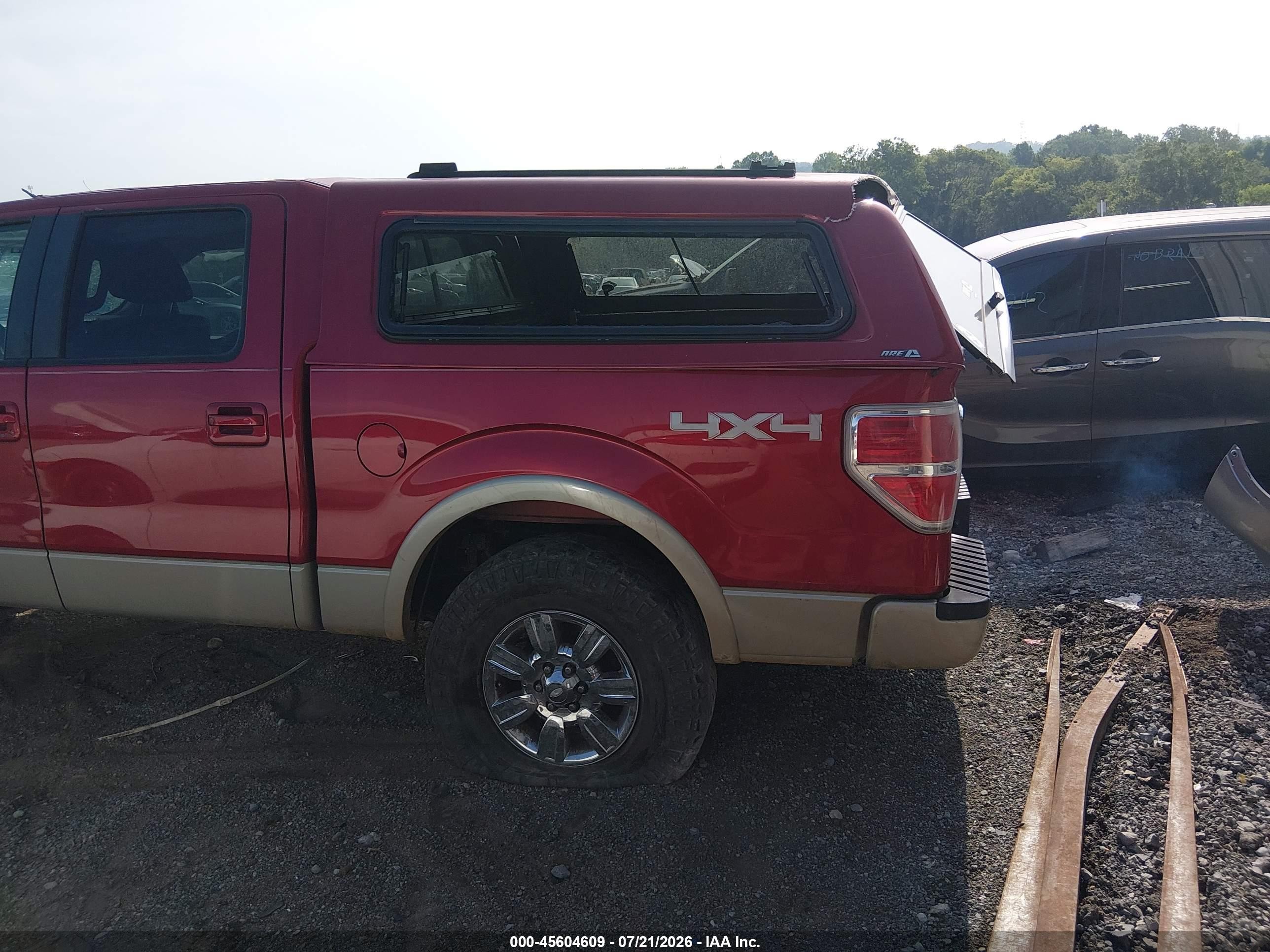 2009 Ford F-150 Fx4/king Ranch/lariat/platinum/xl/xlt Red vin: 1FTPW14V99FA80062