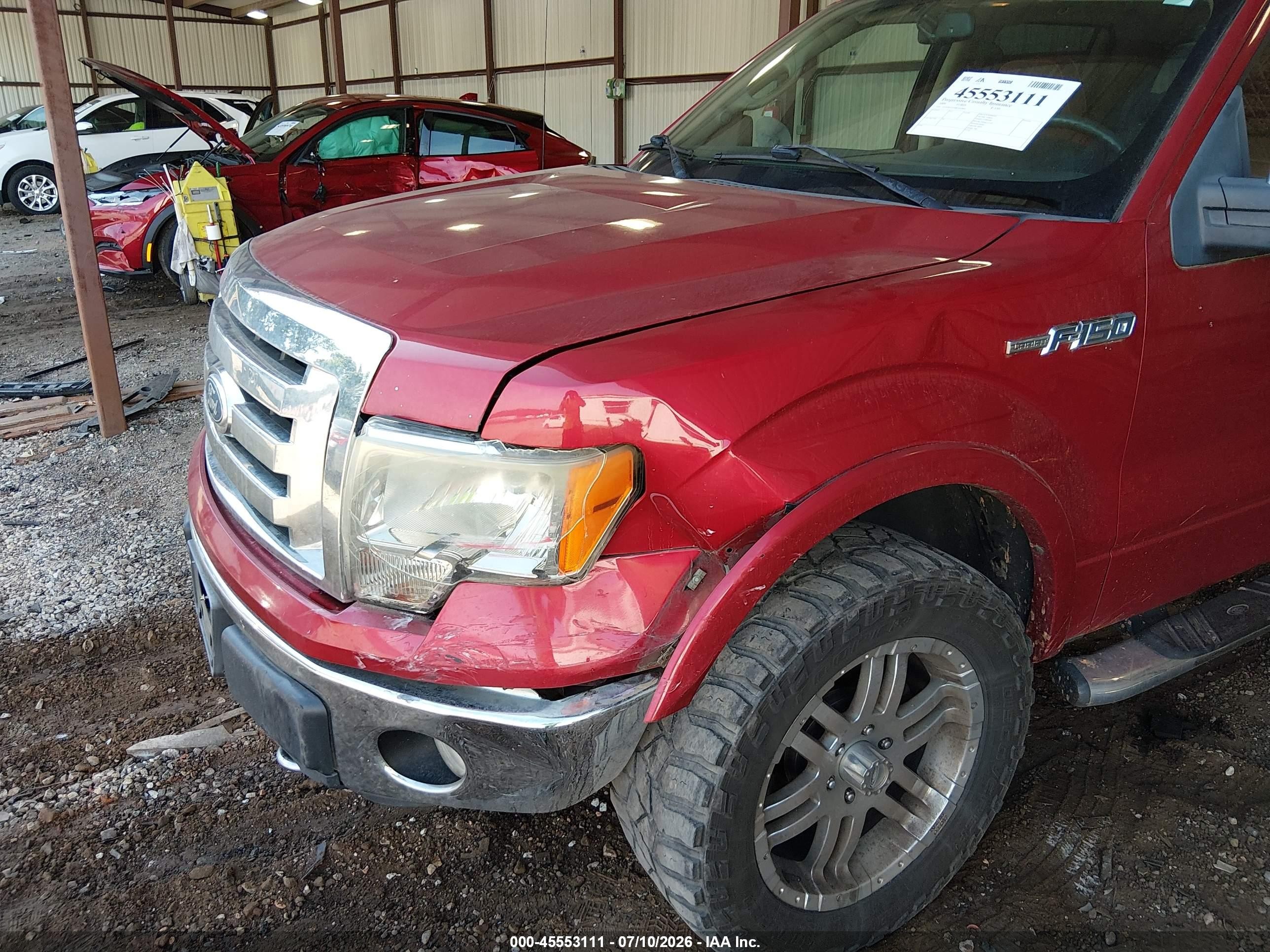 2009 Ford F-150 Fx4/king Ranch/lariat/platinum/xl/xlt Красный vin: 1FTPW14V99FA92891