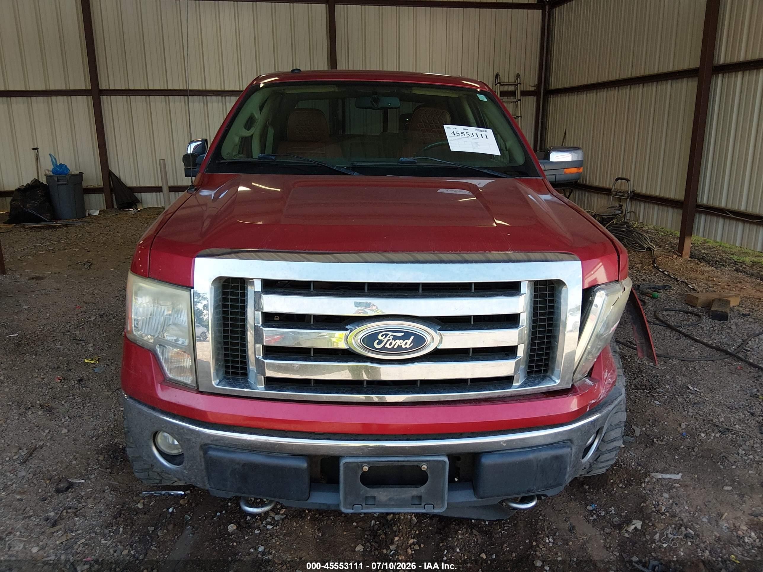 2009 Ford F-150 Fx4/king Ranch/lariat/platinum/xl/xlt Красный vin: 1FTPW14V99FA92891