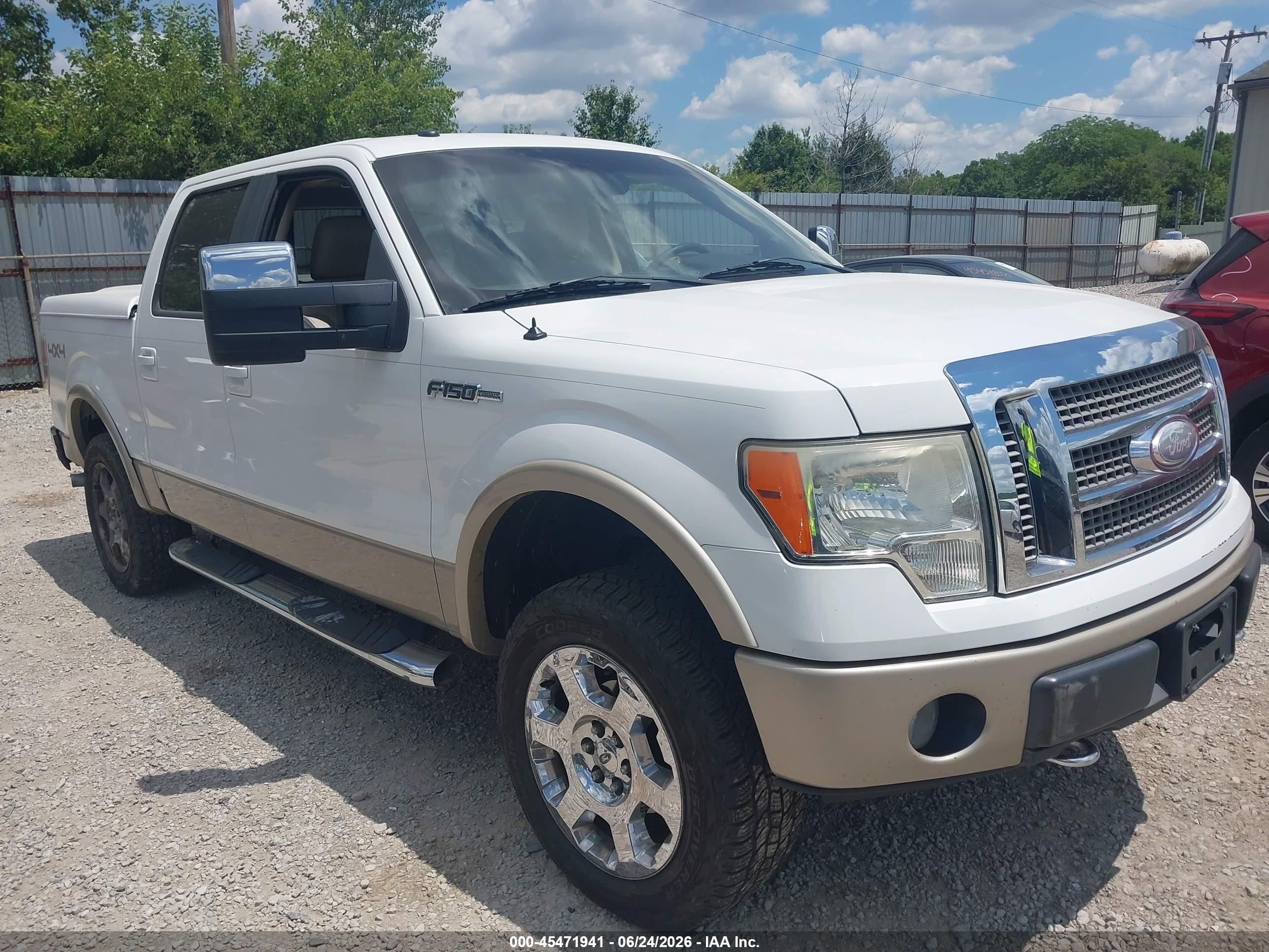 2009 Ford F-150 Fx4/king Ranch/lariat/platinum/xl/xlt White vin: 1FTPW14V99FB30894