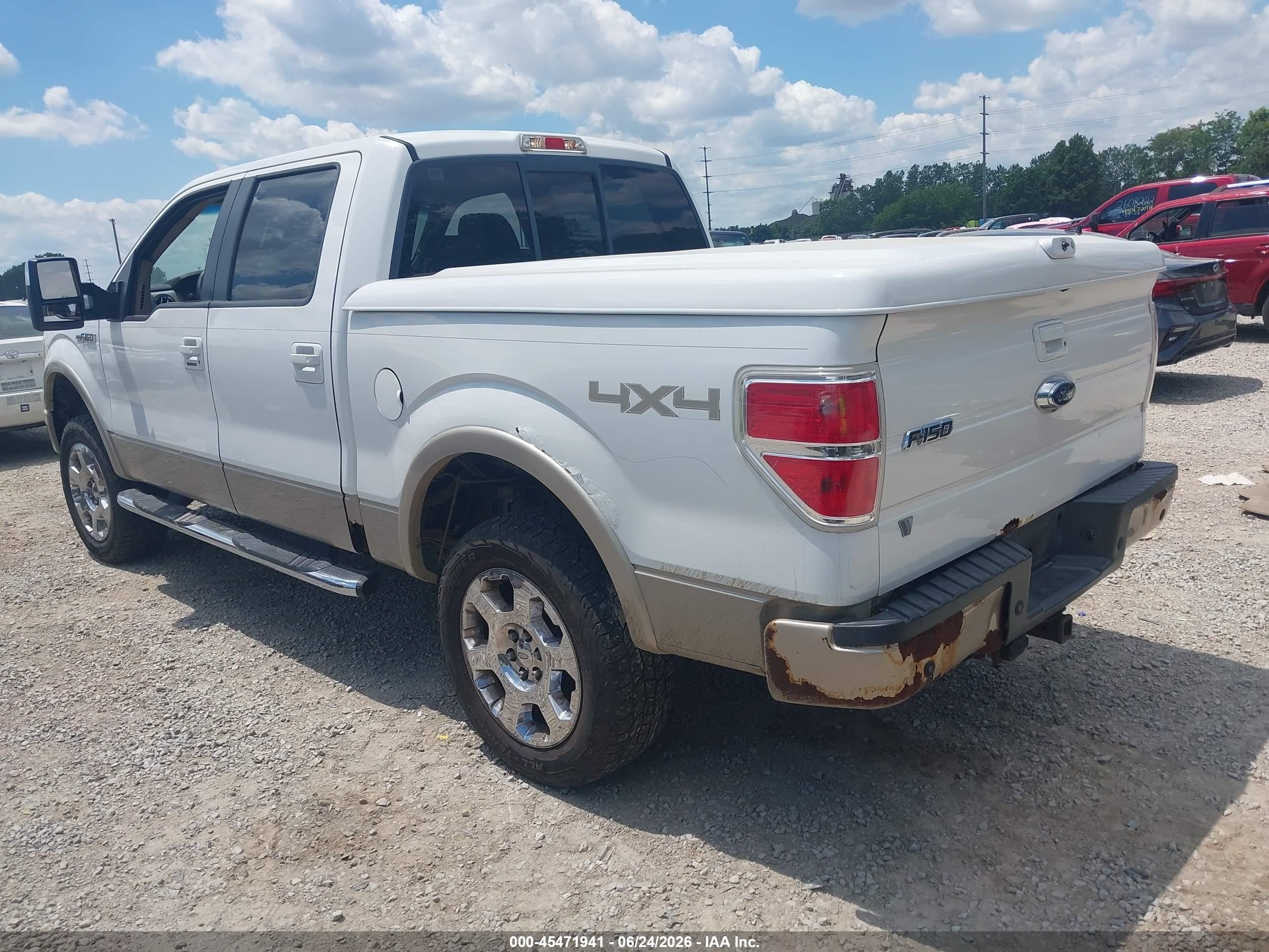 2009 Ford F-150 Fx4/king Ranch/lariat/platinum/xl/xlt White vin: 1FTPW14V99FB30894