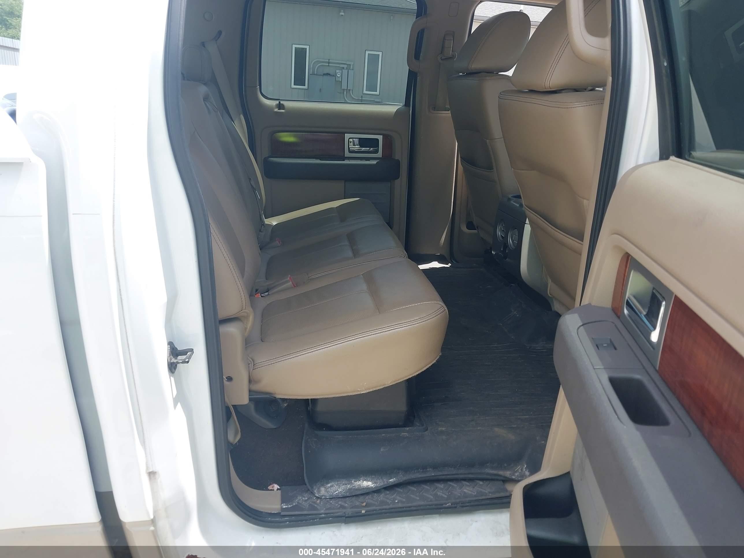 2009 Ford F-150 Fx4/king Ranch/lariat/platinum/xl/xlt White vin: 1FTPW14V99FB30894