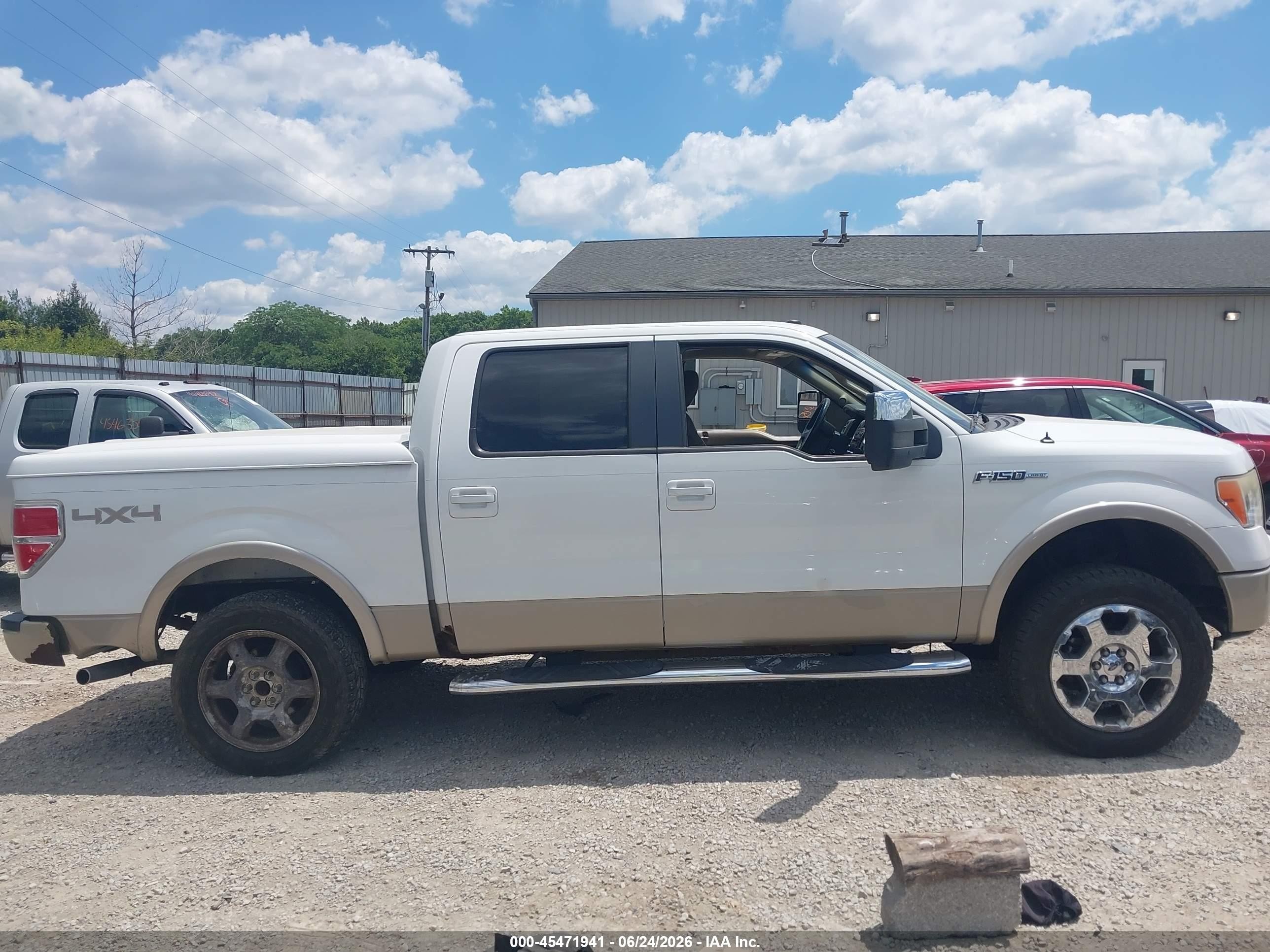 2009 Ford F-150 Fx4/king Ranch/lariat/platinum/xl/xlt White vin: 1FTPW14V99FB30894