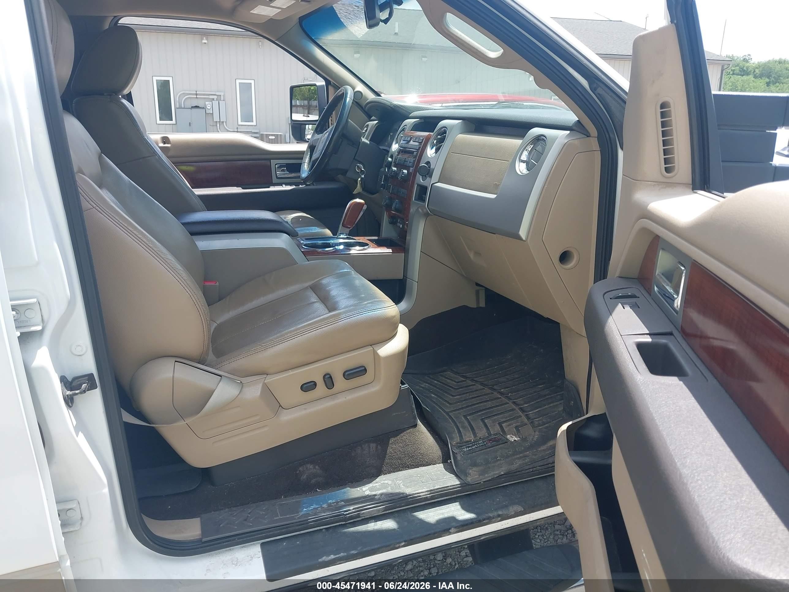2009 Ford F-150 Fx4/king Ranch/lariat/platinum/xl/xlt White vin: 1FTPW14V99FB30894